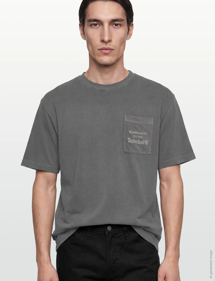Timberland - GD Heavyweight Chest Pocket Tee BLACKENED PEARL - kurzärmelig - dark grey - 3
