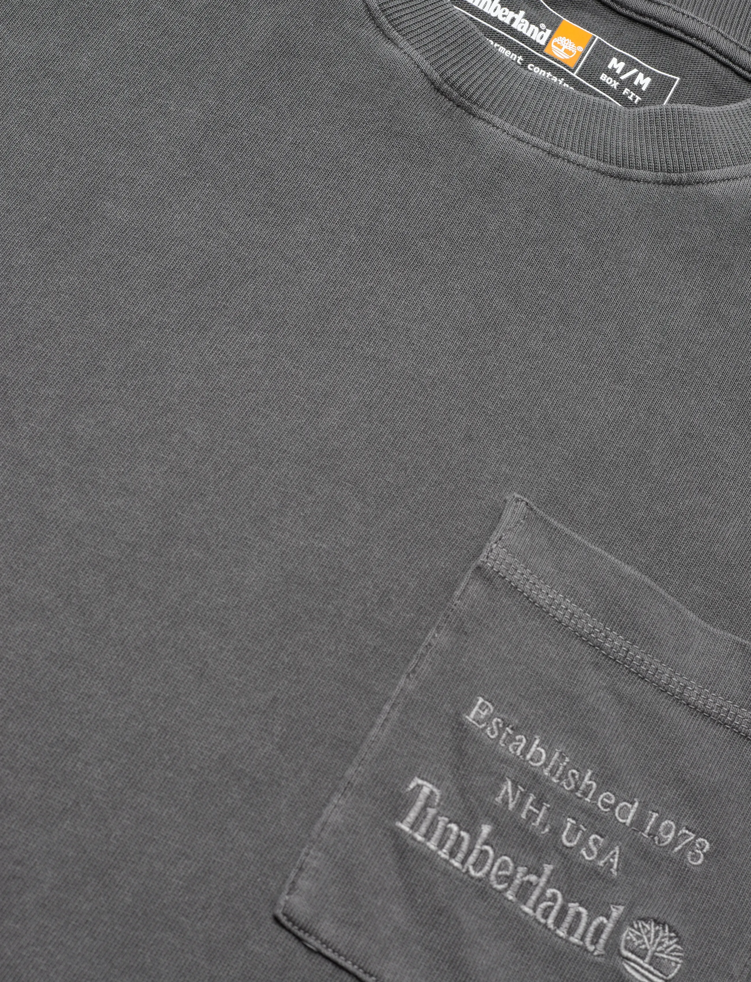Timberland - GD Heavyweight Chest Pocket Tee BLACKENED PEARL - kurzärmelig - dark grey - 5