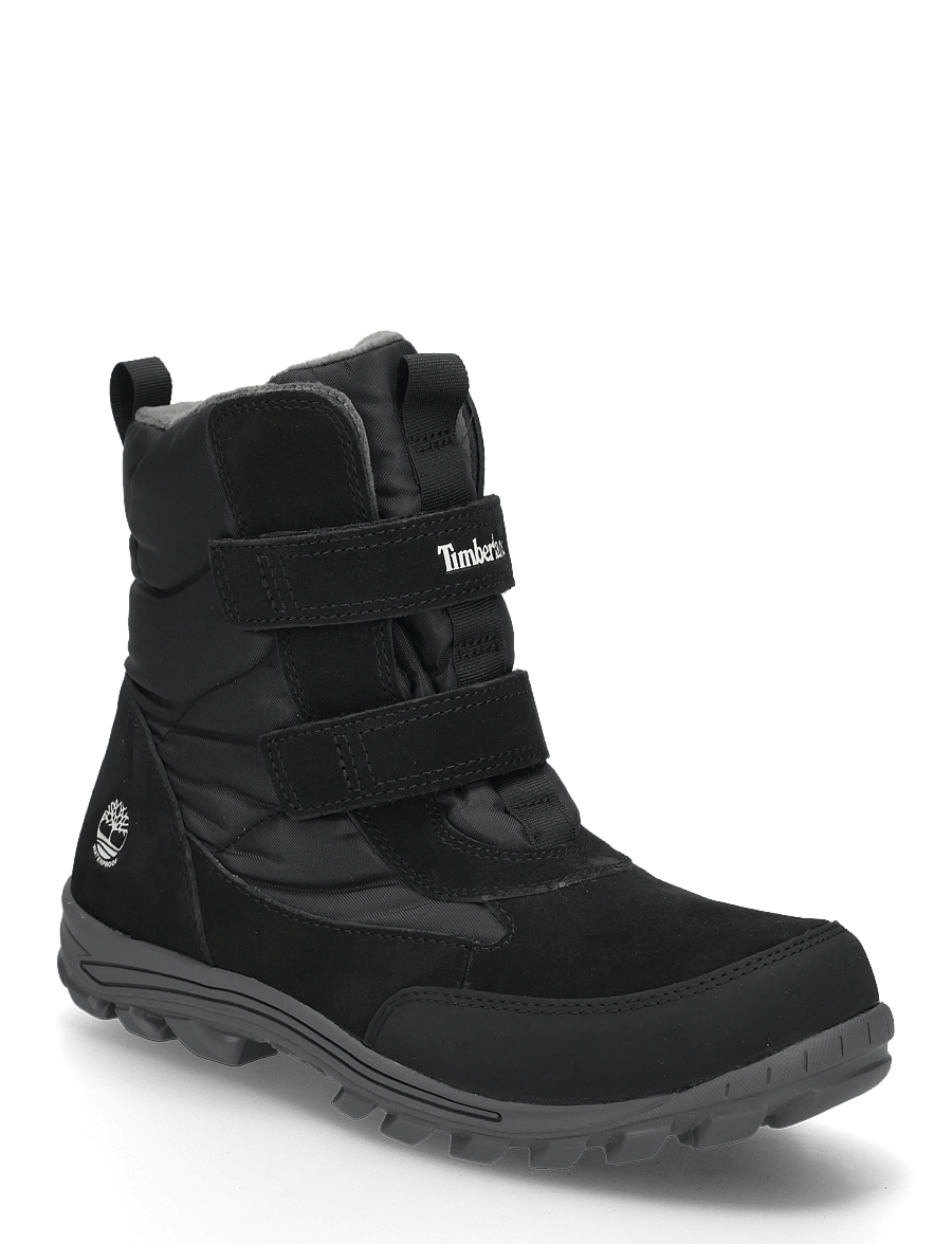Timberland - MID HOOK & LOOP WATERPROOF SNOW BOOT - winterstiefel - black - 0