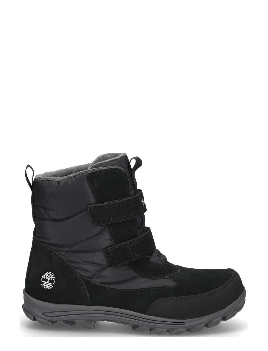 Timberland - MID HOOK & LOOP WATERPROOF SNOW BOOT - talvesaapad - black - 2