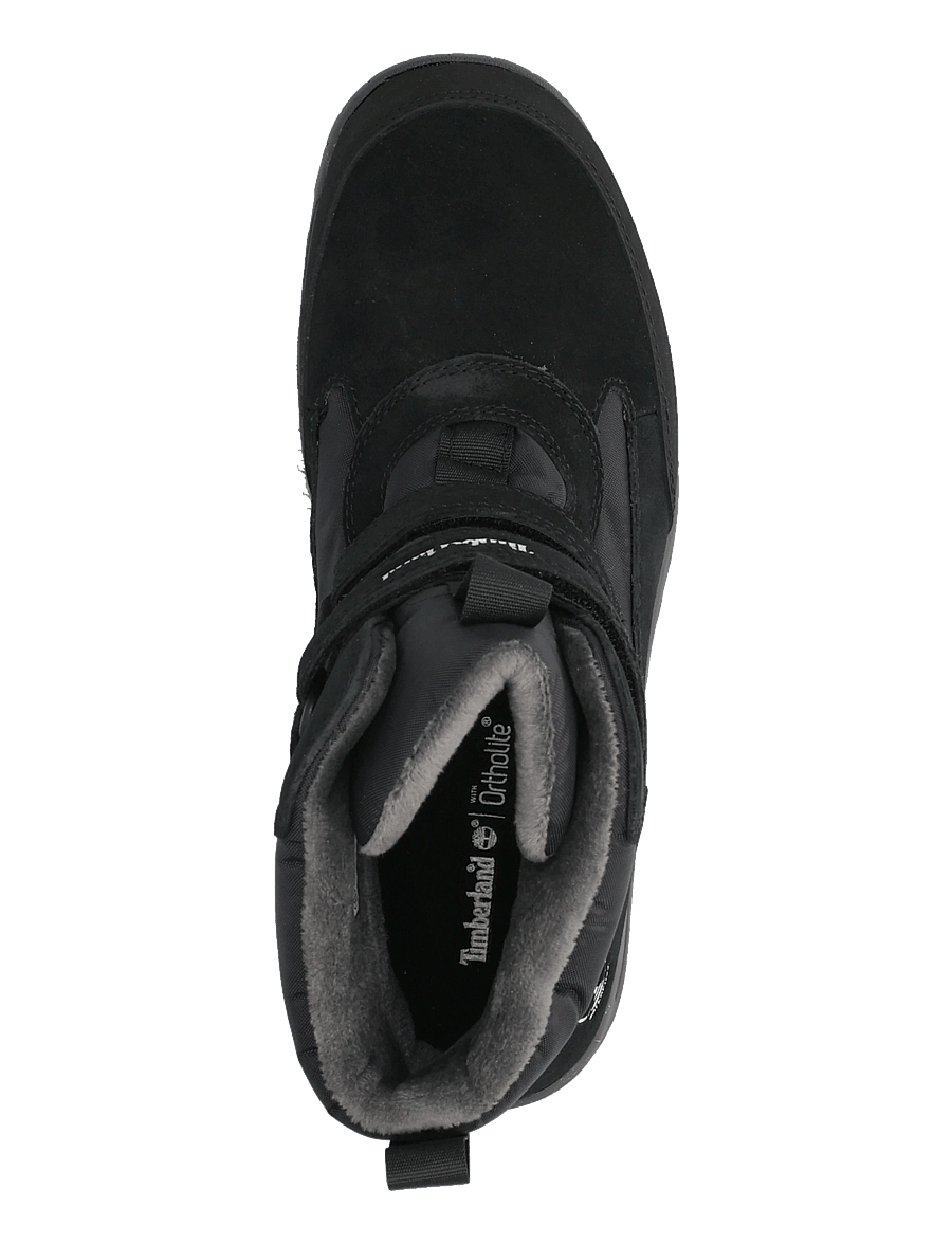 Timberland - MID HOOK & LOOP WATERPROOF SNOW BOOT - talvesaapad - black - 3