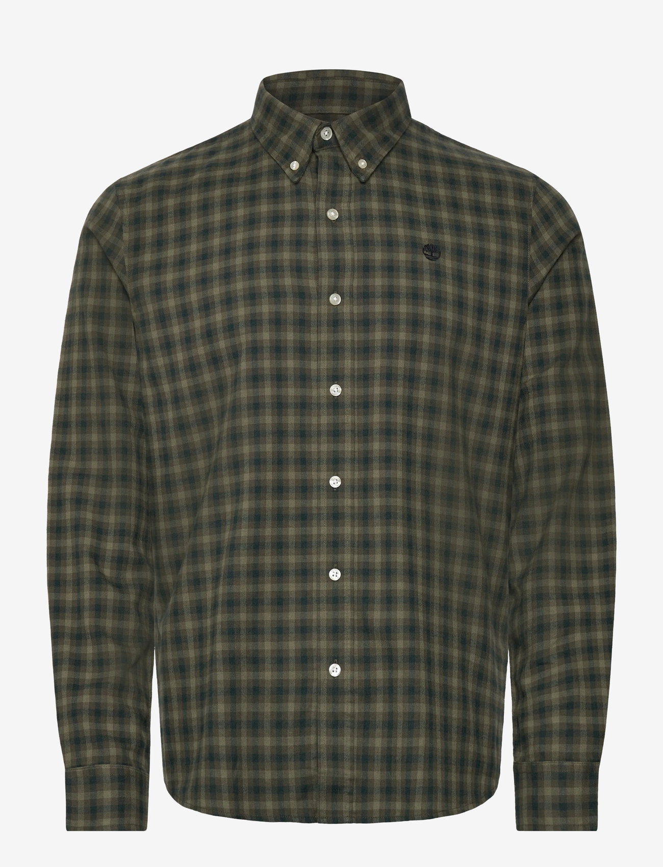Timberland - Solucell Gingham Shirt - men - leaf green yd - 0