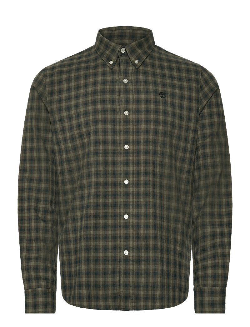Timberland - Solucell Gingham Shirt - karierte hemden - leaf green yd - 0