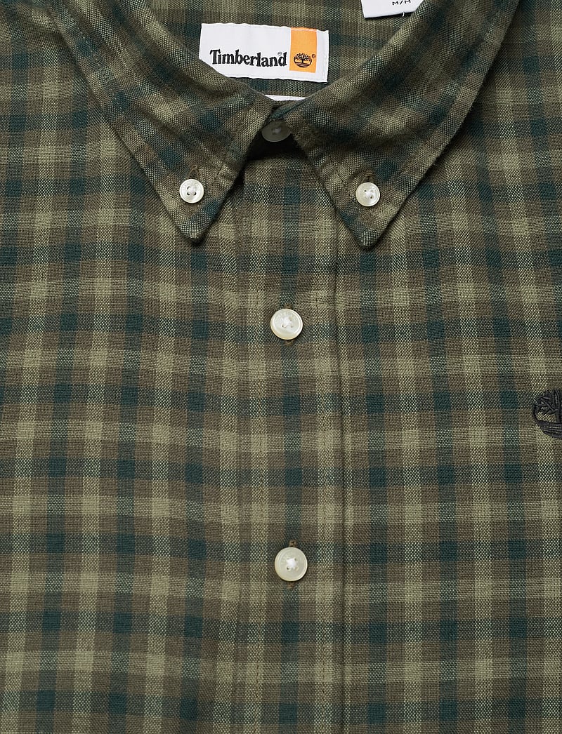 Timberland - Solucell Gingham Shirt - karierte hemden - leaf green yd - 3