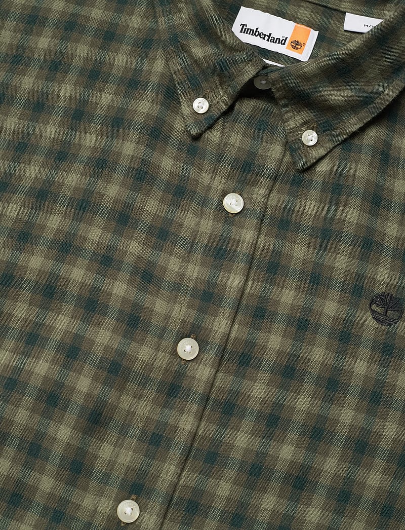 Timberland - Solucell Gingham Shirt - karierte hemden - leaf green yd - 4