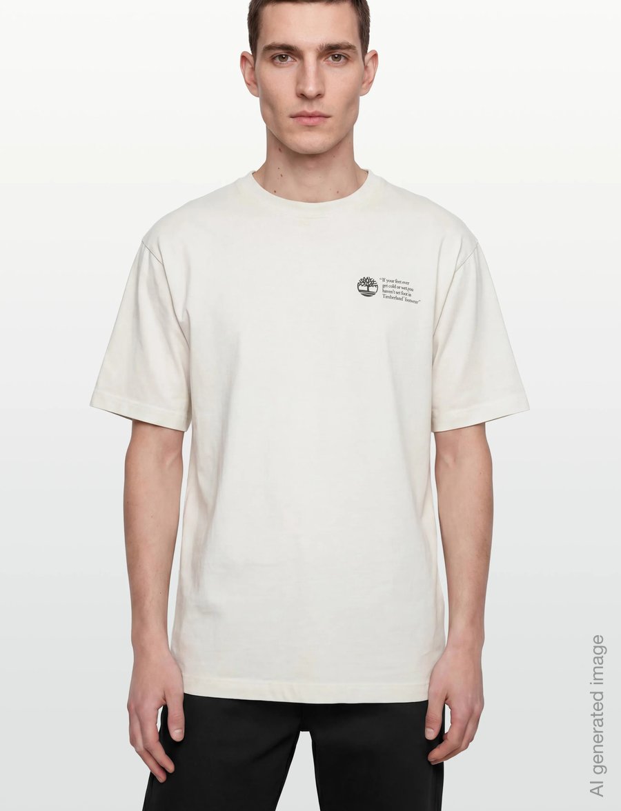 Timberland - "Archive Boot" Tee VINTAGE WHITE - kurzärmelige t-shirts - natural - 3