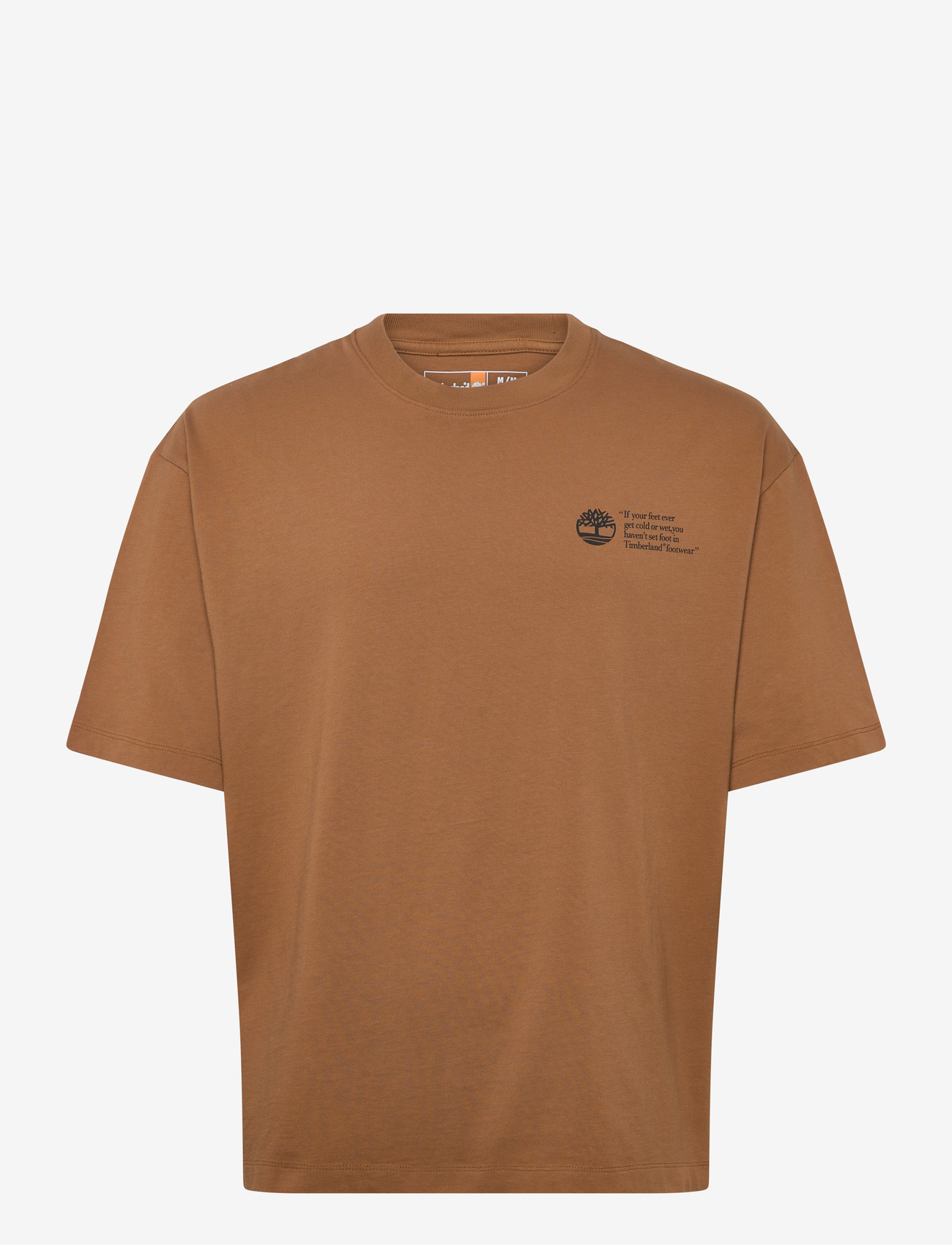 Timberland - "Archive Boot" Tee DARK WHEAT BOOT - mažiausios kainos - dark brown - 1