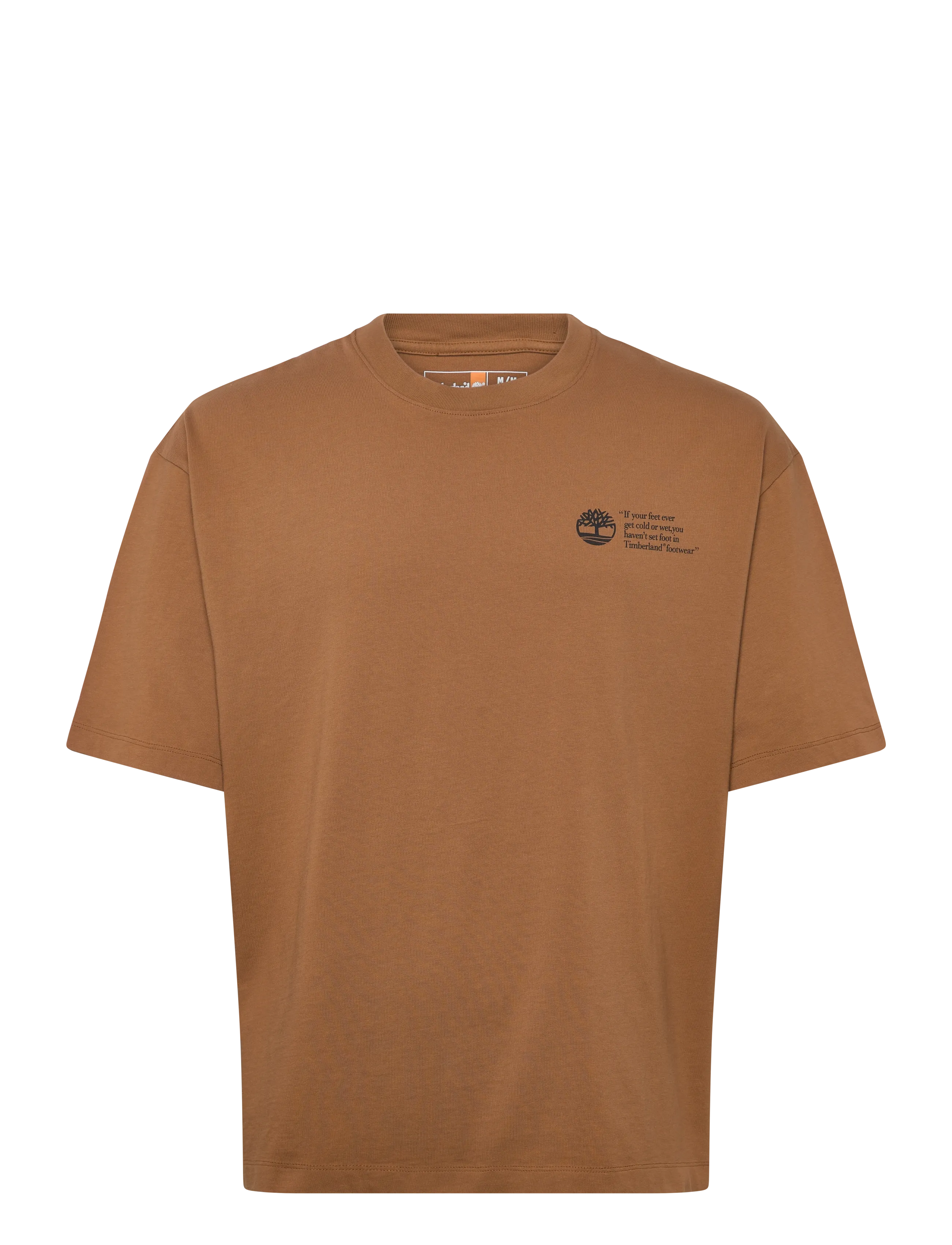 Timberland "Archive Boot" Tee DARK WHEAT BOOT - Kleidung - DARK BROWN / brown