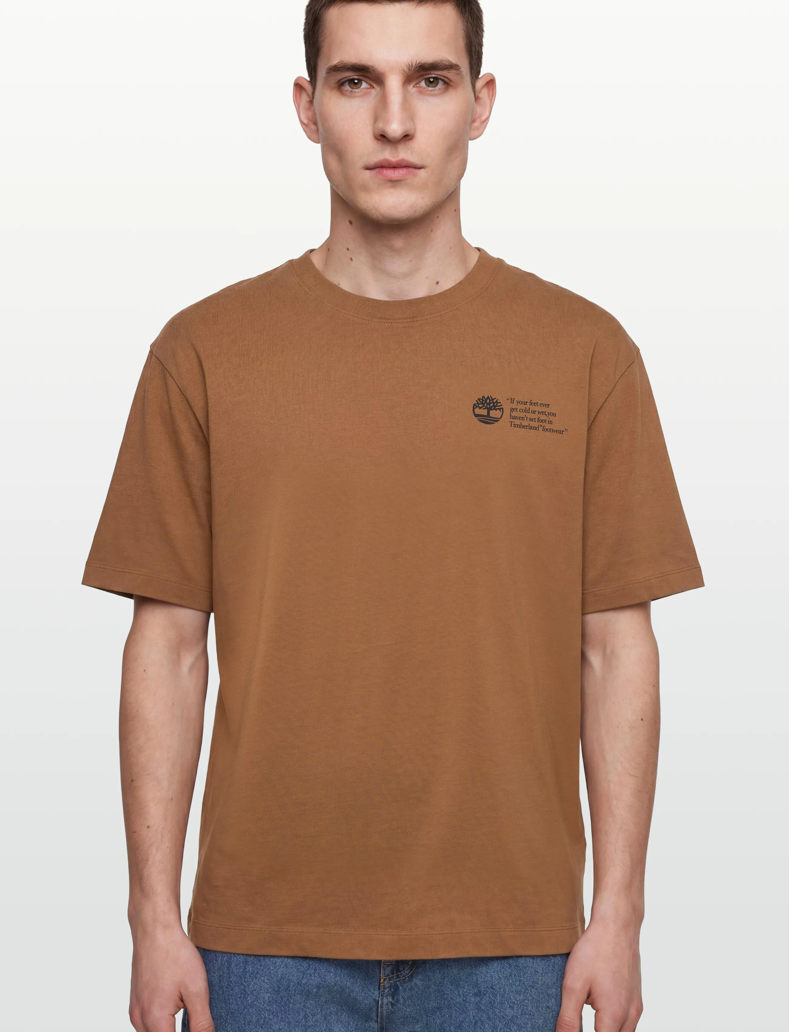 Timberland - "Archive Boot" Tee DARK WHEAT BOOT - kortärmade t-shirts - dark brown - 3