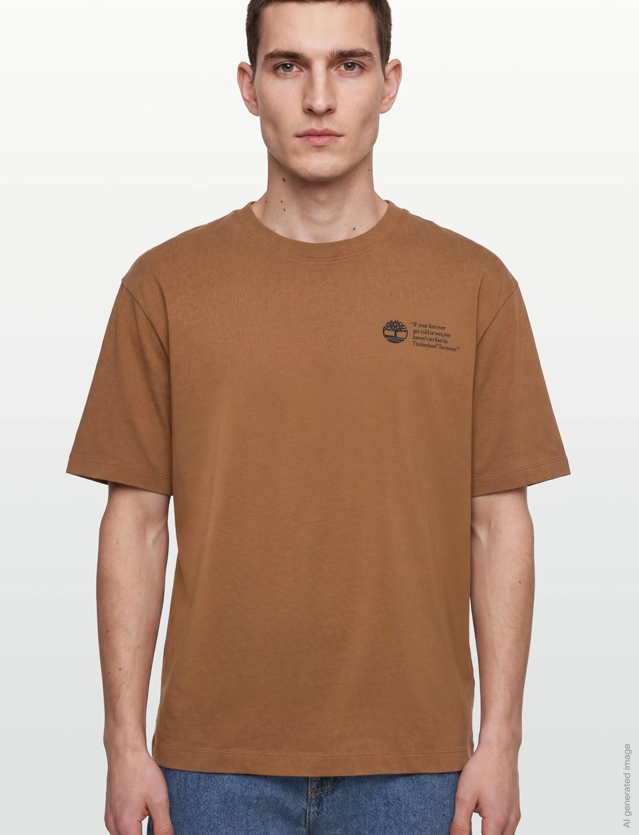 Timberland - "Archive Boot" Tee DARK WHEAT BOOT - kurzärmelig - dark brown - 3