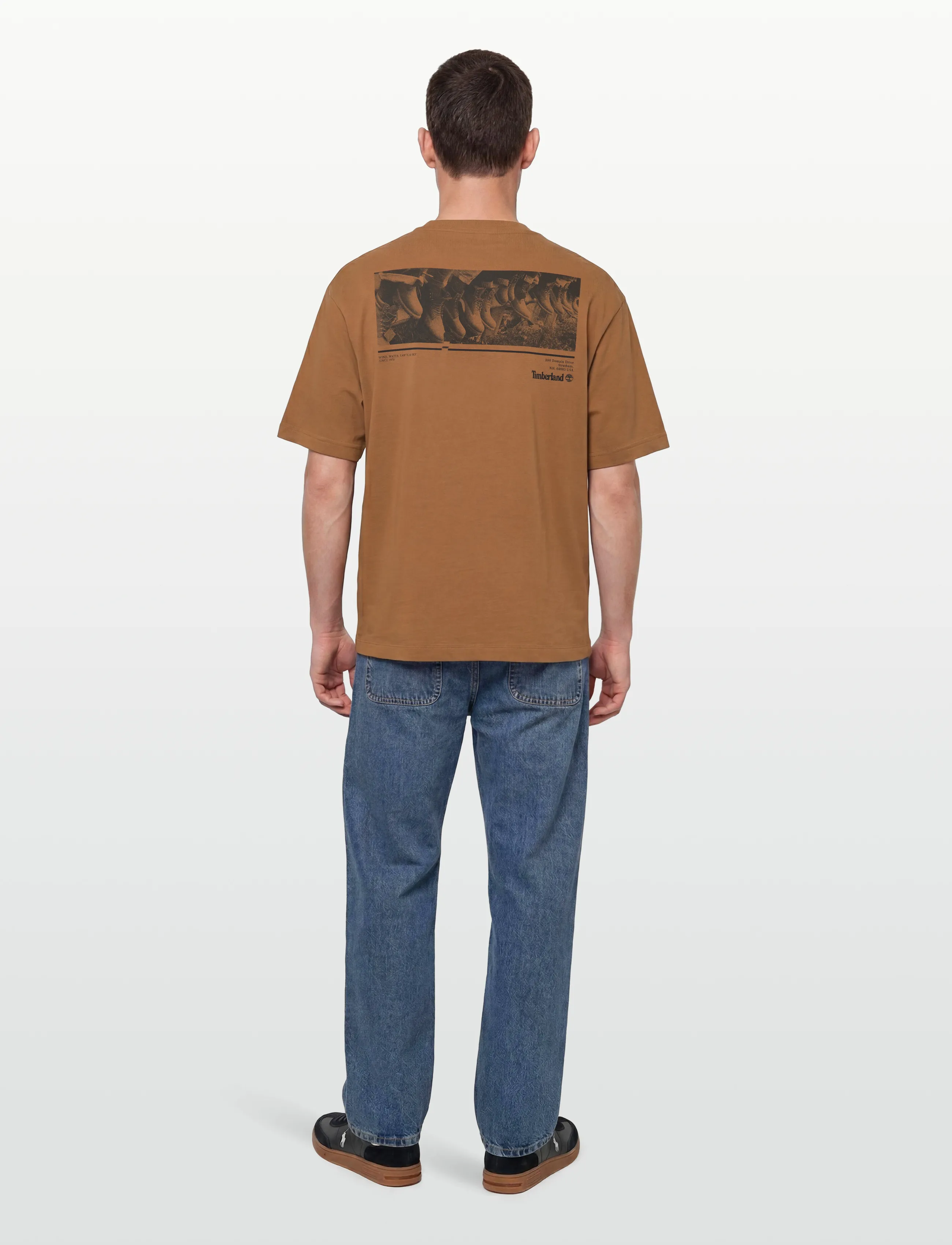 Timberland - "Archive Boot" Tee DARK WHEAT BOOT - kortärmade t-shirts - dark brown - 4