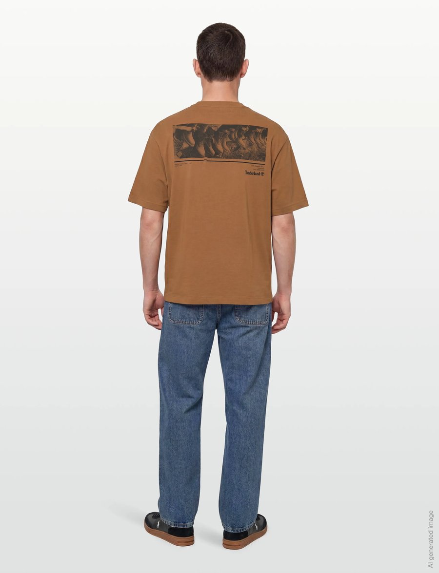 Timberland - "Archive Boot" Tee DARK WHEAT BOOT - kurzärmelig - dark brown - 4