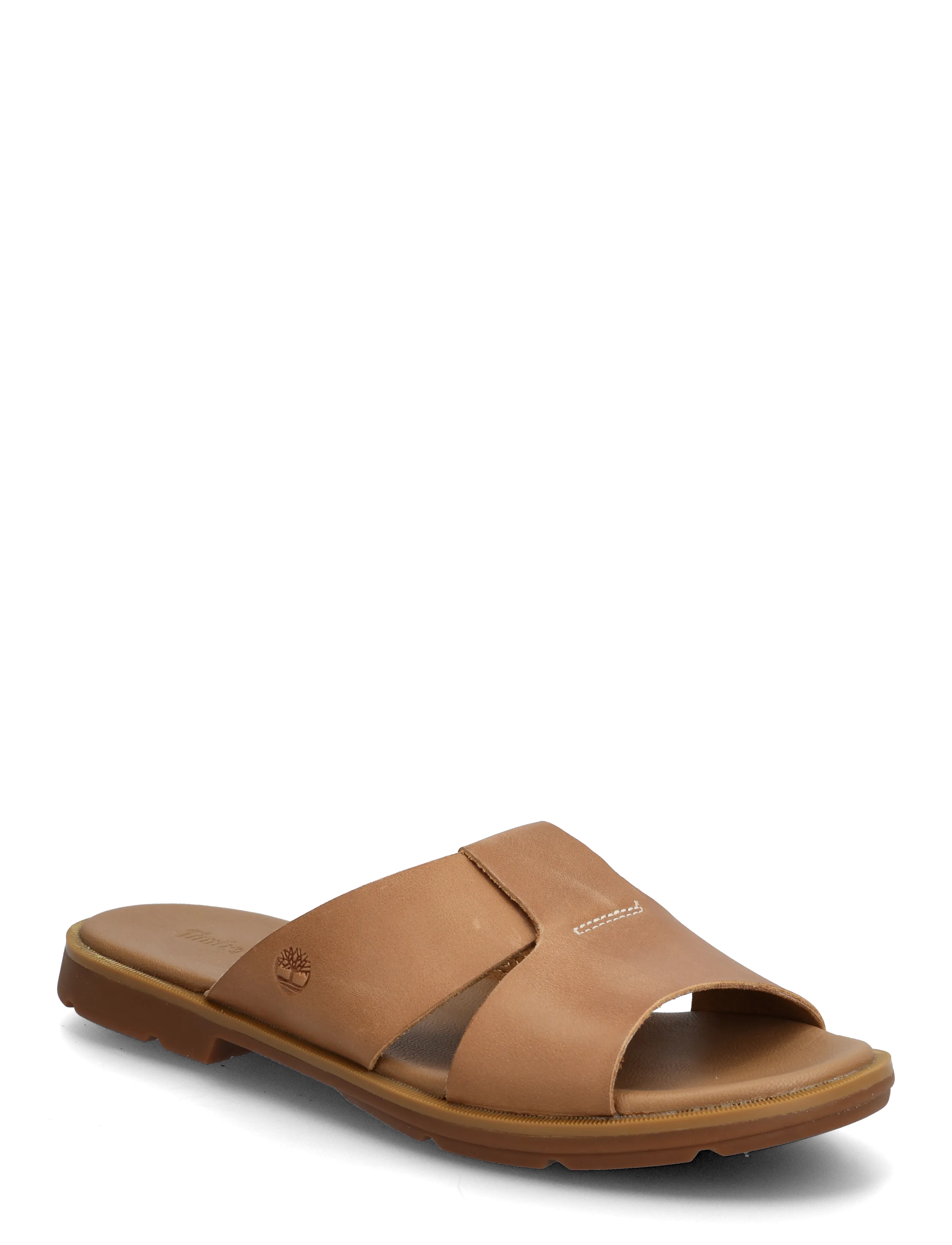 Timberland CALISTA BAY SLIDE SANDAL MEDIUM BROWN FULL GRAIN - Sandalen - MEDIUM BROWN / brown