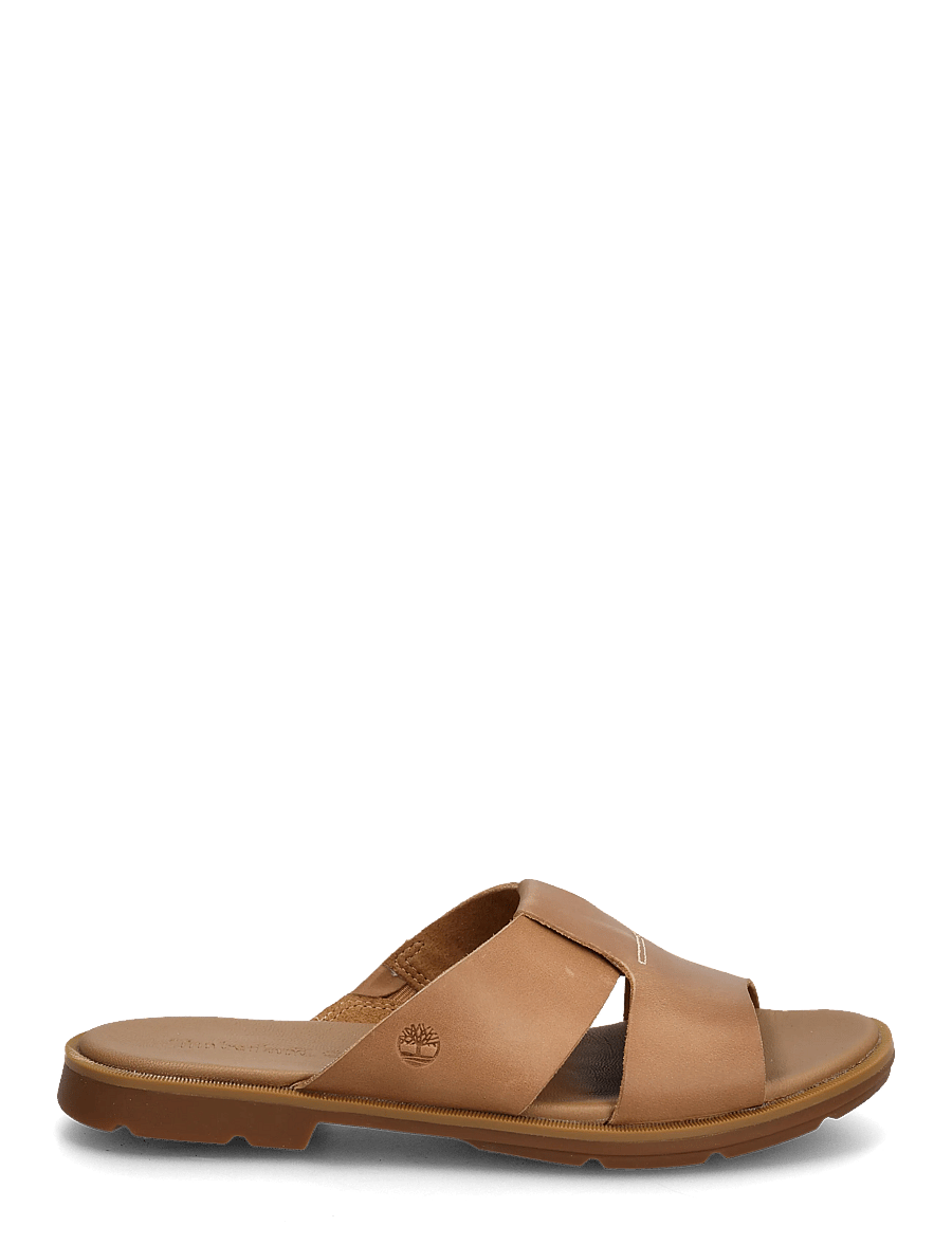 Timberland - SLIDE SANDAL - platta sandaler - medium brown - 1