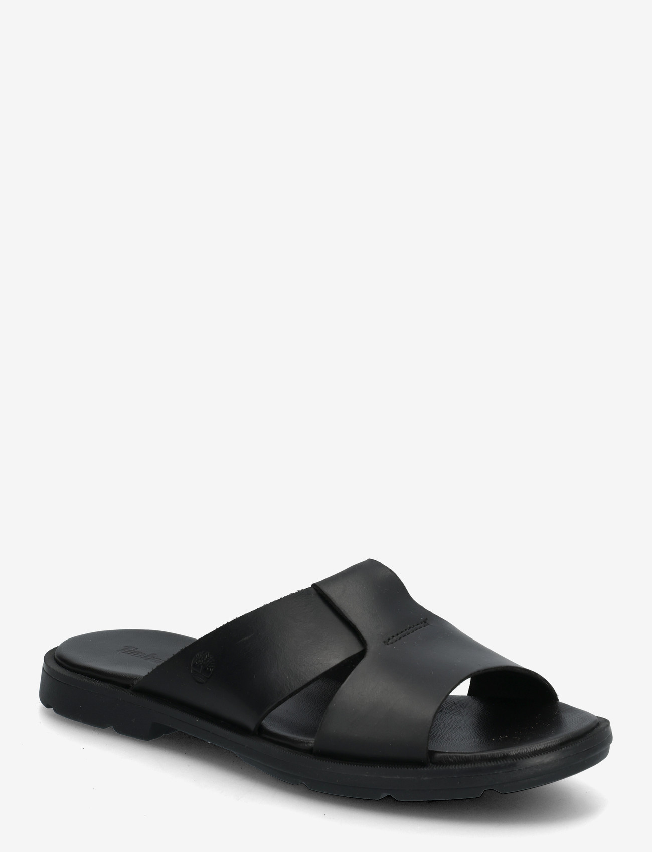 Timberland - CALISTA BAY SLIDE SANDAL BLACK FULL GRAIN - sandales plates - black - 0
