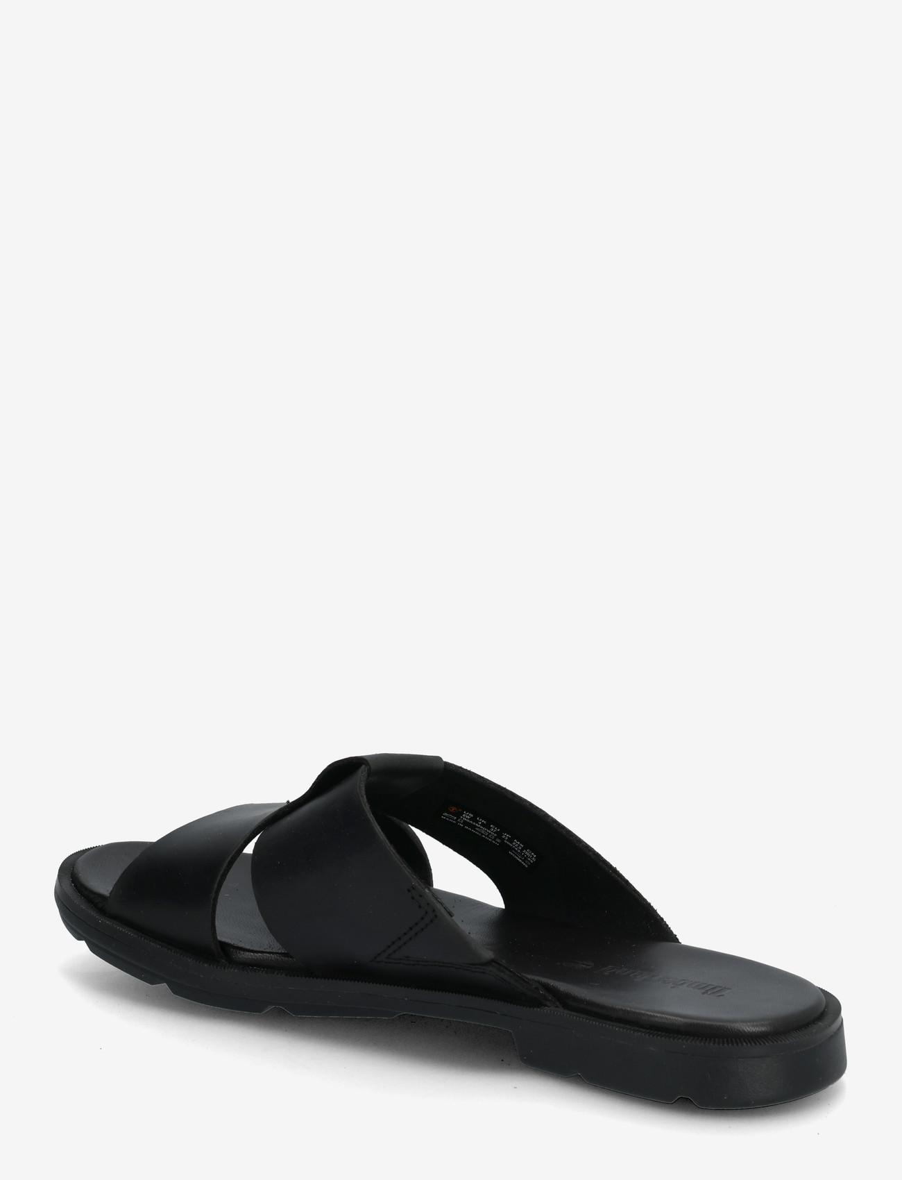 Timberland - CALISTA BAY SLIDE SANDAL BLACK FULL GRAIN - sandales plates - black - 2