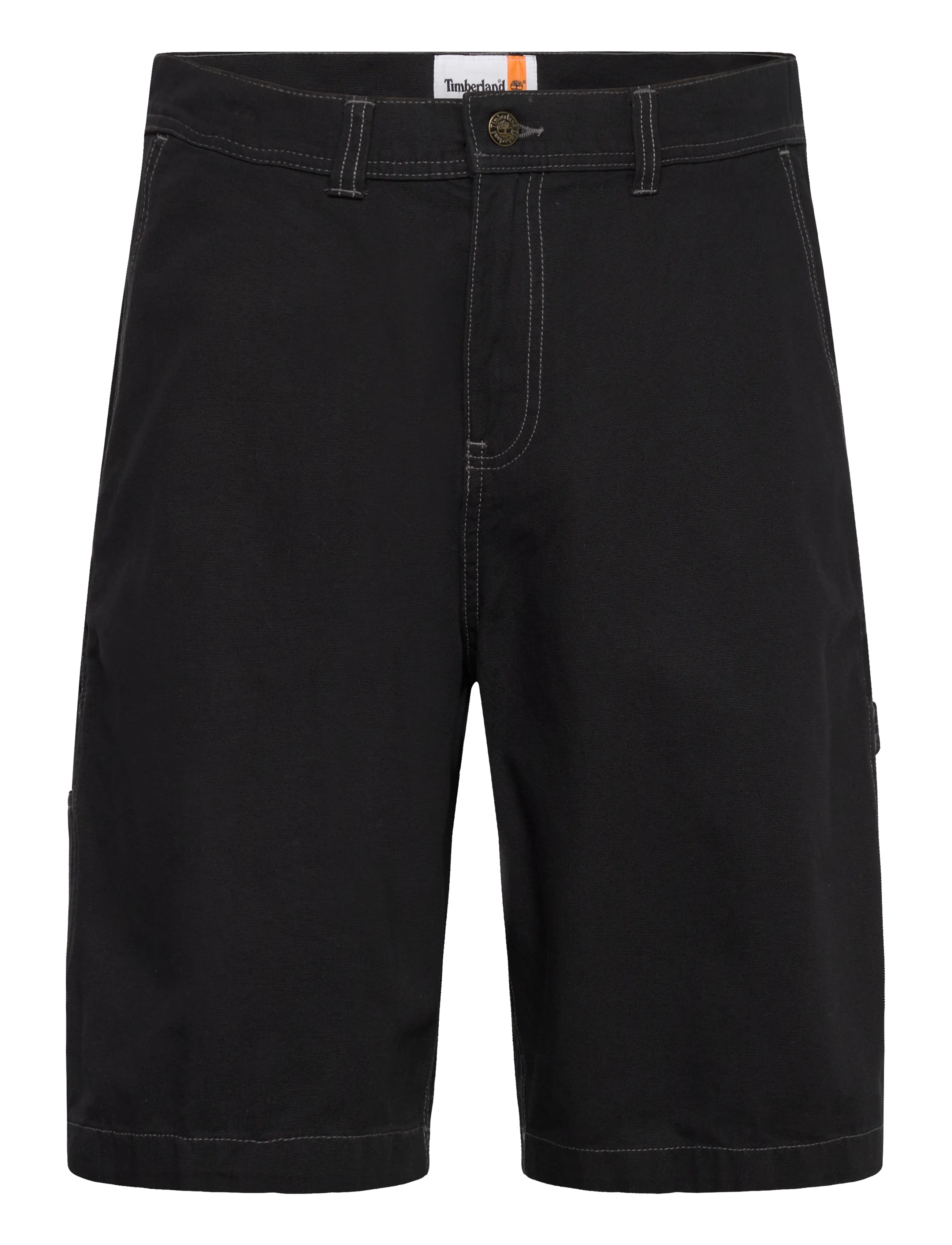 Timberland Washed Duck Canvas Carpenter Short Black, 34, Shorts, Schwarz - Casual Männerswear