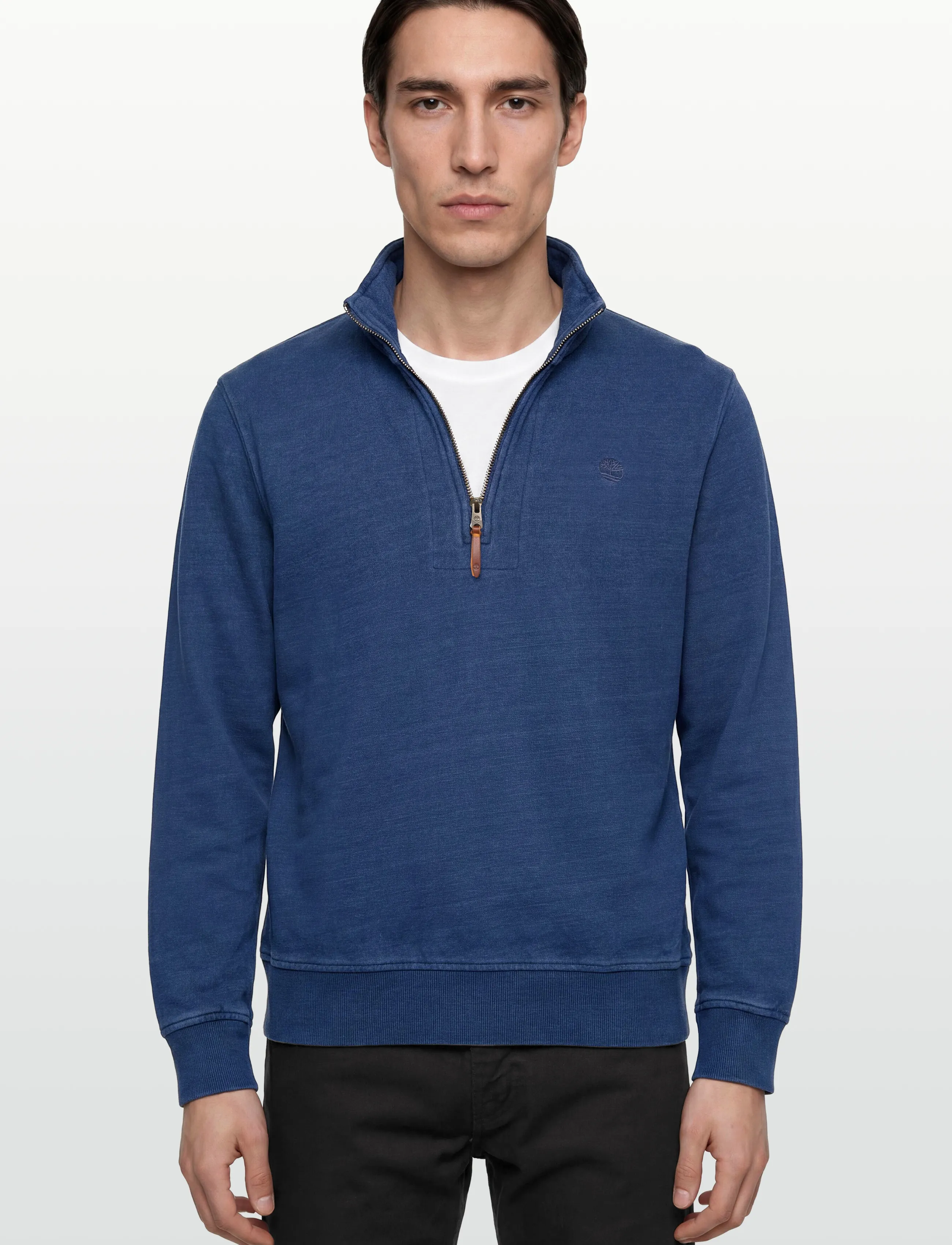 Timberland - Indigo 1/4 Zip Sweatshirt MID INDIGO - hettupeysur - medium blue - 3