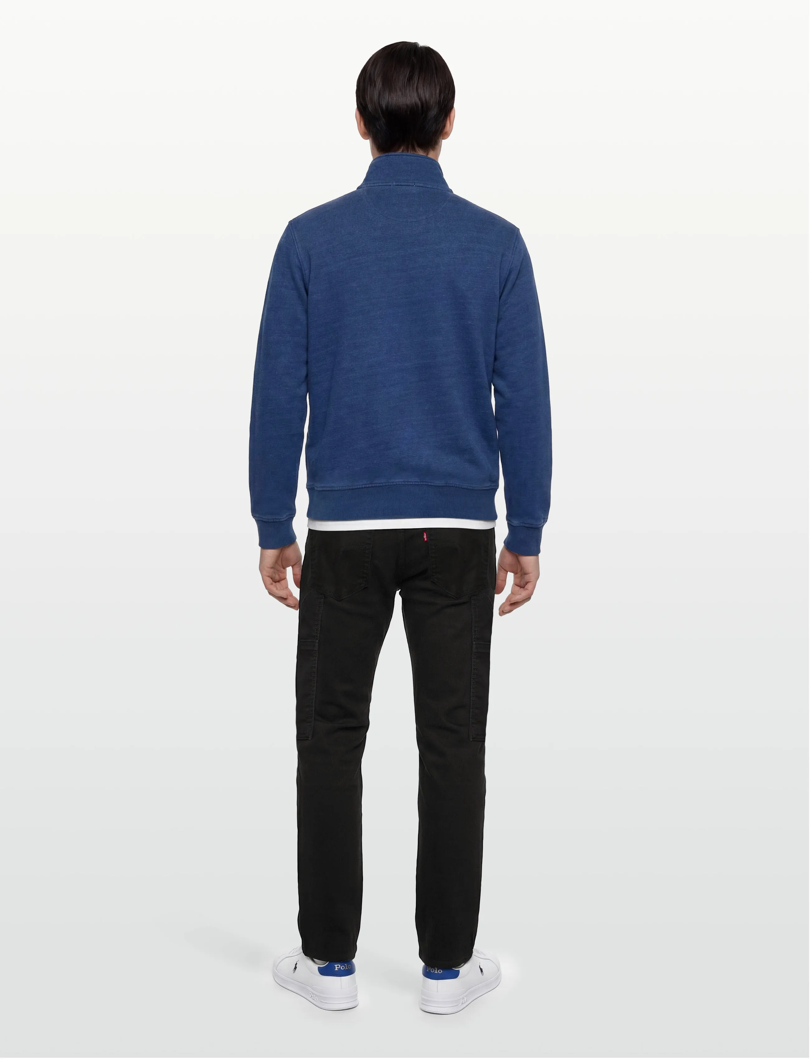 TIMBERLAND Indigo 1/4 Zip Sweatshirt Mid Indigo herr – bild 3