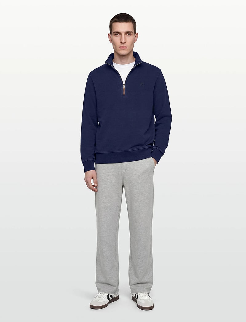 Timberland - Indigo 1/4 Zip Sweatshirt RINSE - shop efter stil - dark blue - 0