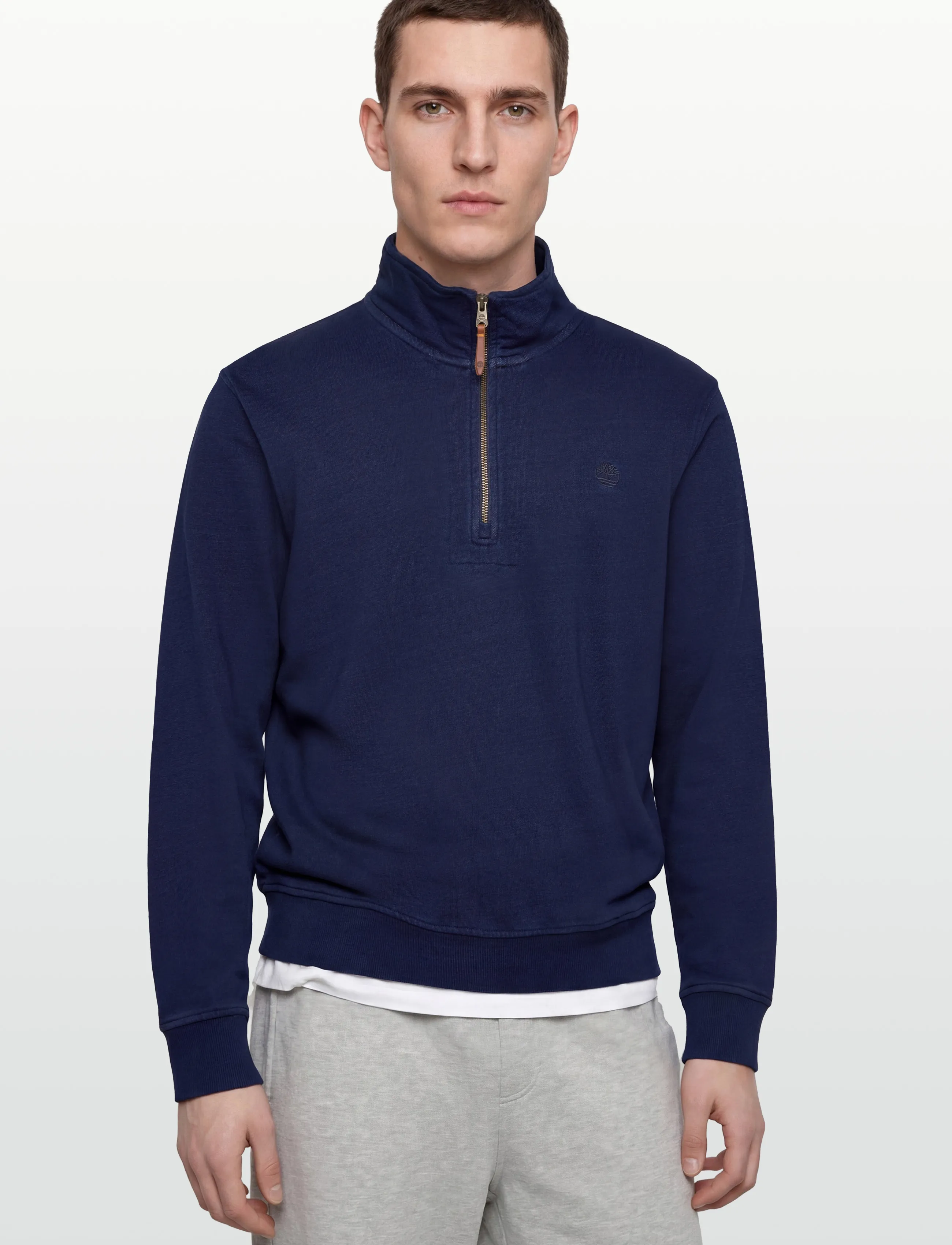 Timberland - Indigo 1/4 Zip Sweatshirt RINSE - sweatshirts - dark blue - 3