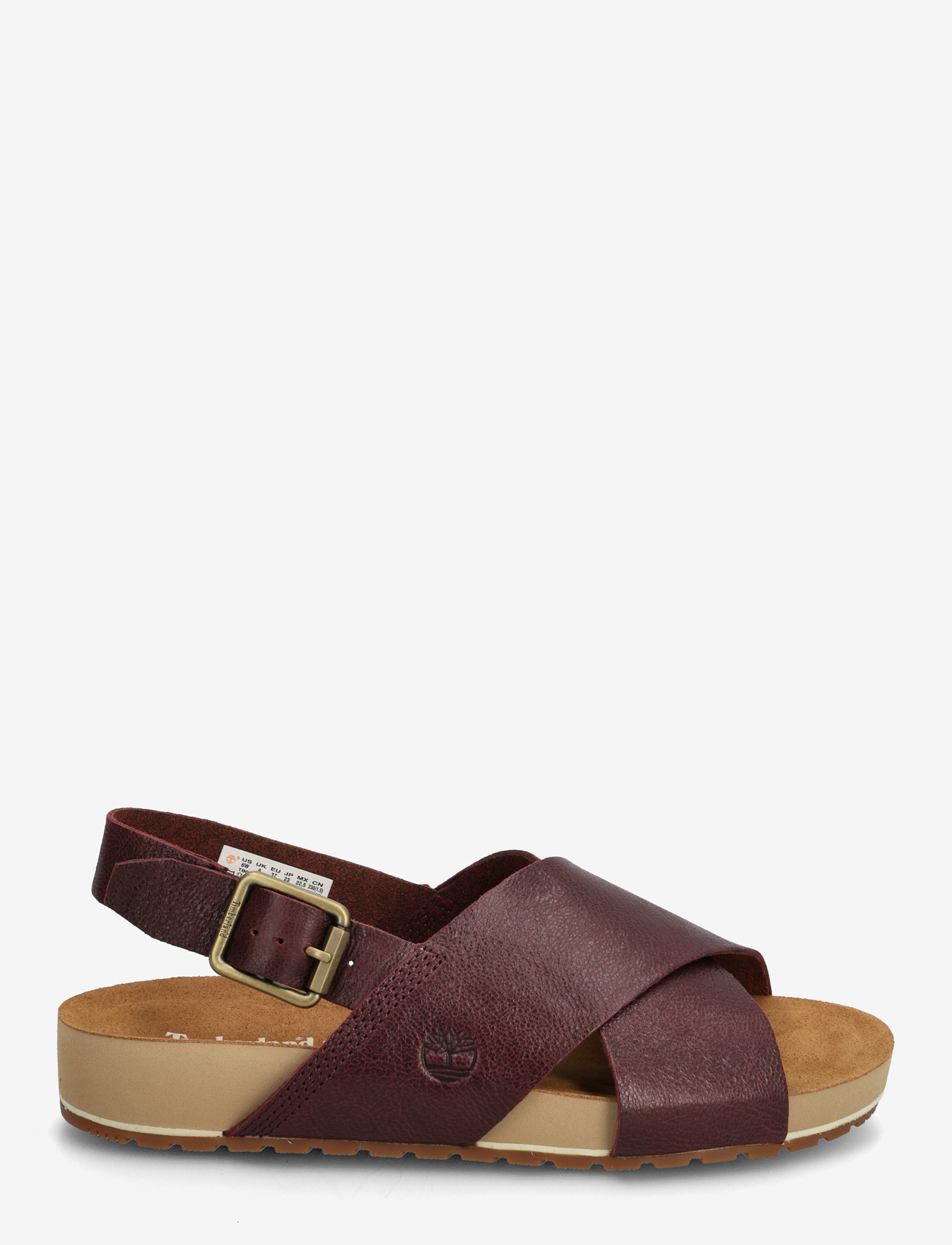 Timberland - Malibu Waves Basic BACKSTRAP SANDAL BURGUNDY FULL GRAIN - flade sandaler - burgundy - 1