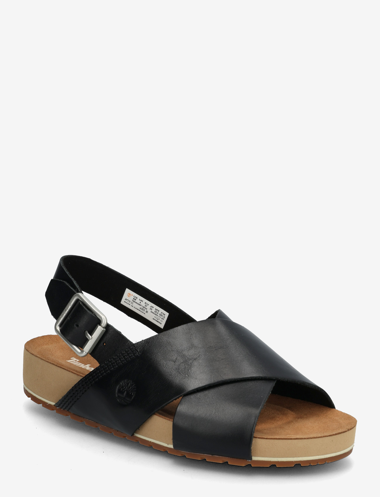 Timberland - Malibu Waves Basic BACKSTRAP SANDAL BLACK FULL GRAIN - platform sandals - black - 0
