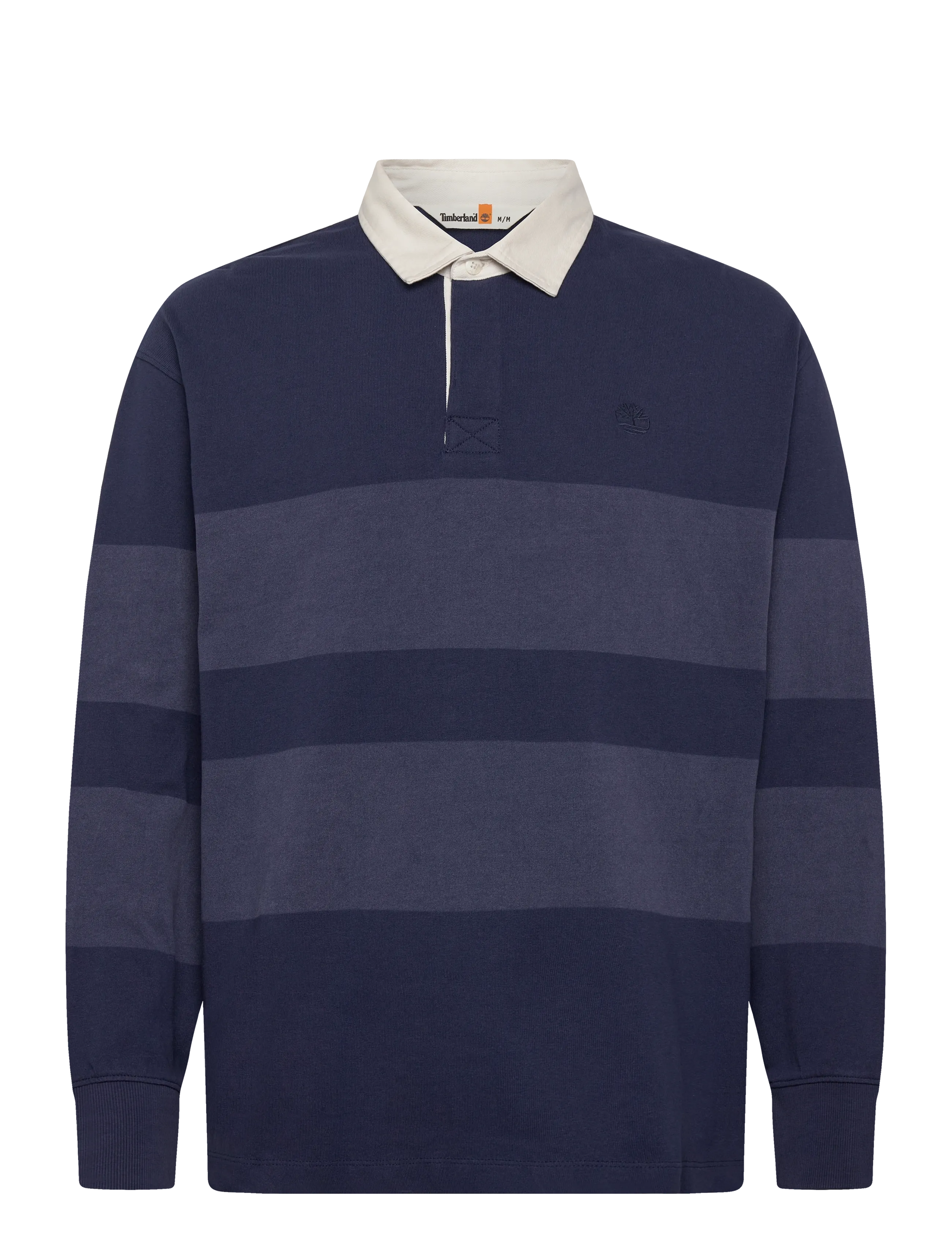 Timberland Ls Striped Rugby Polo Peacoat, XXL, Navy, Poloer > Langærmede, Herre