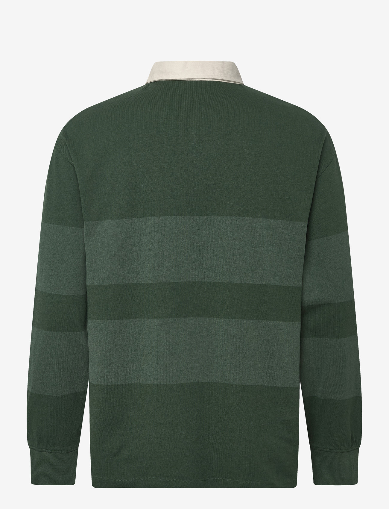 Timberland - LS Striped Rugby Polo PINENEEDLE - pikkade varrukatega polod - dark green - 1