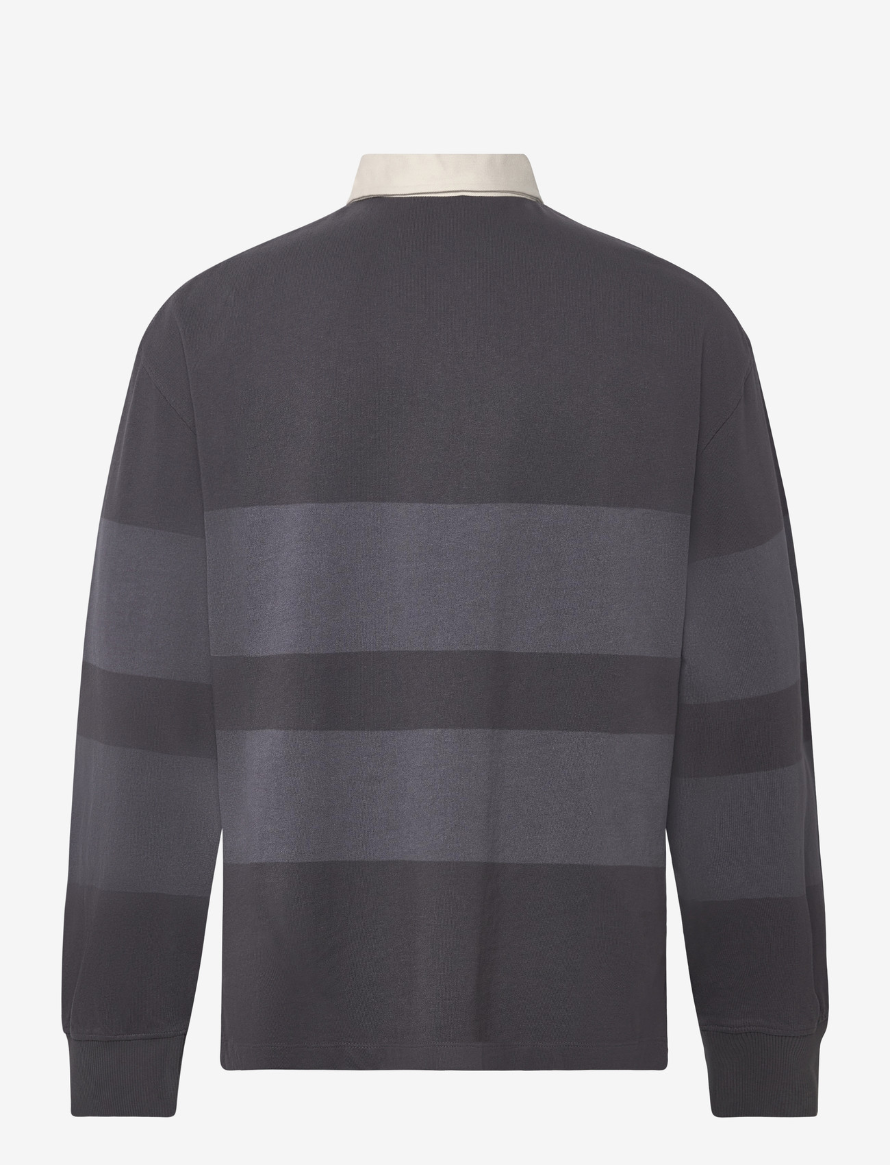 Timberland - LS Striped Rugby Polo BLACKENED PEARL - long-sleeved polos - dark grey - 1