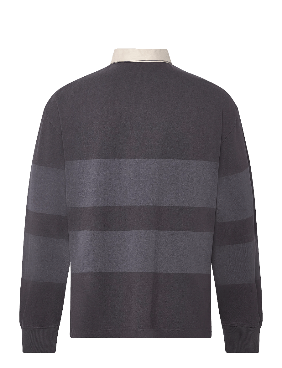Timberland - LS Striped Rugby Polo BLACKENED PEARL - langärmelig - dark grey - 1