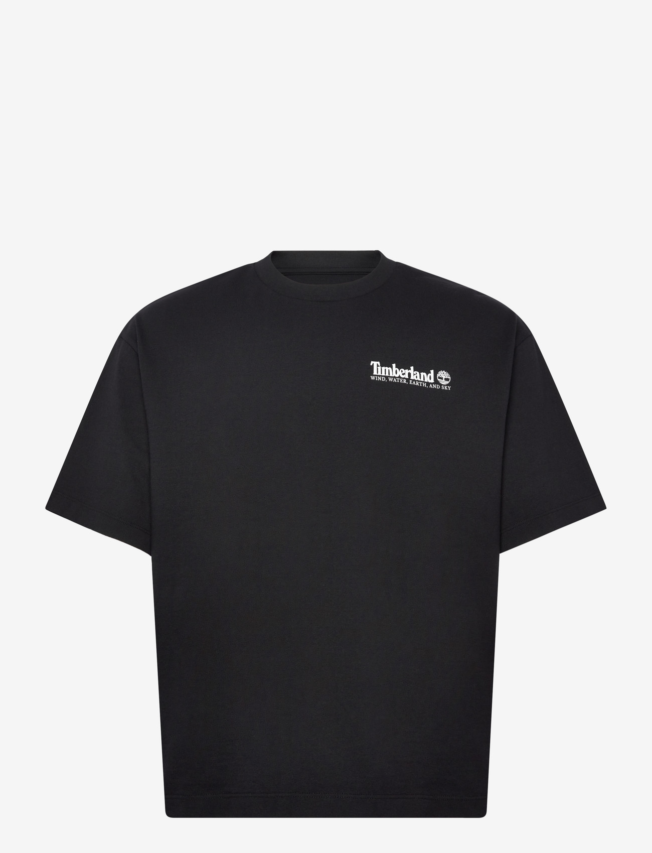 Timberland - Outdoor Photo Back Graphic Tee BLACK - kortærmede t-shirts - black - 1