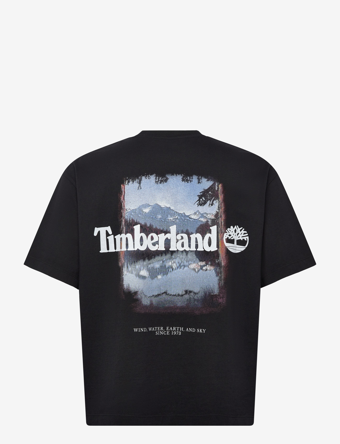 Timberland - Outdoor Photo Back Graphic Tee BLACK - kortærmede t-shirts - black - 2