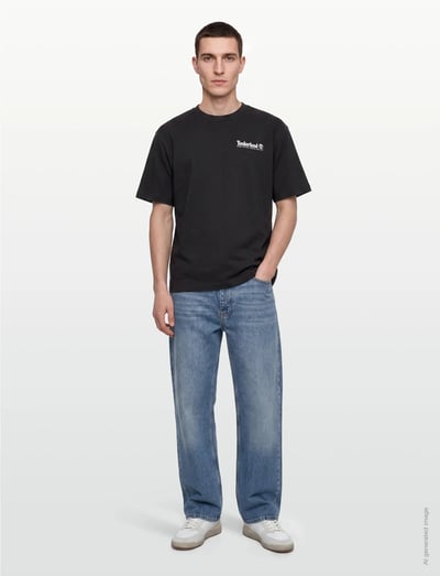Timberland Outdoor Photo Back Graphic Tee BLACK - T-skjorter - BLACK / black