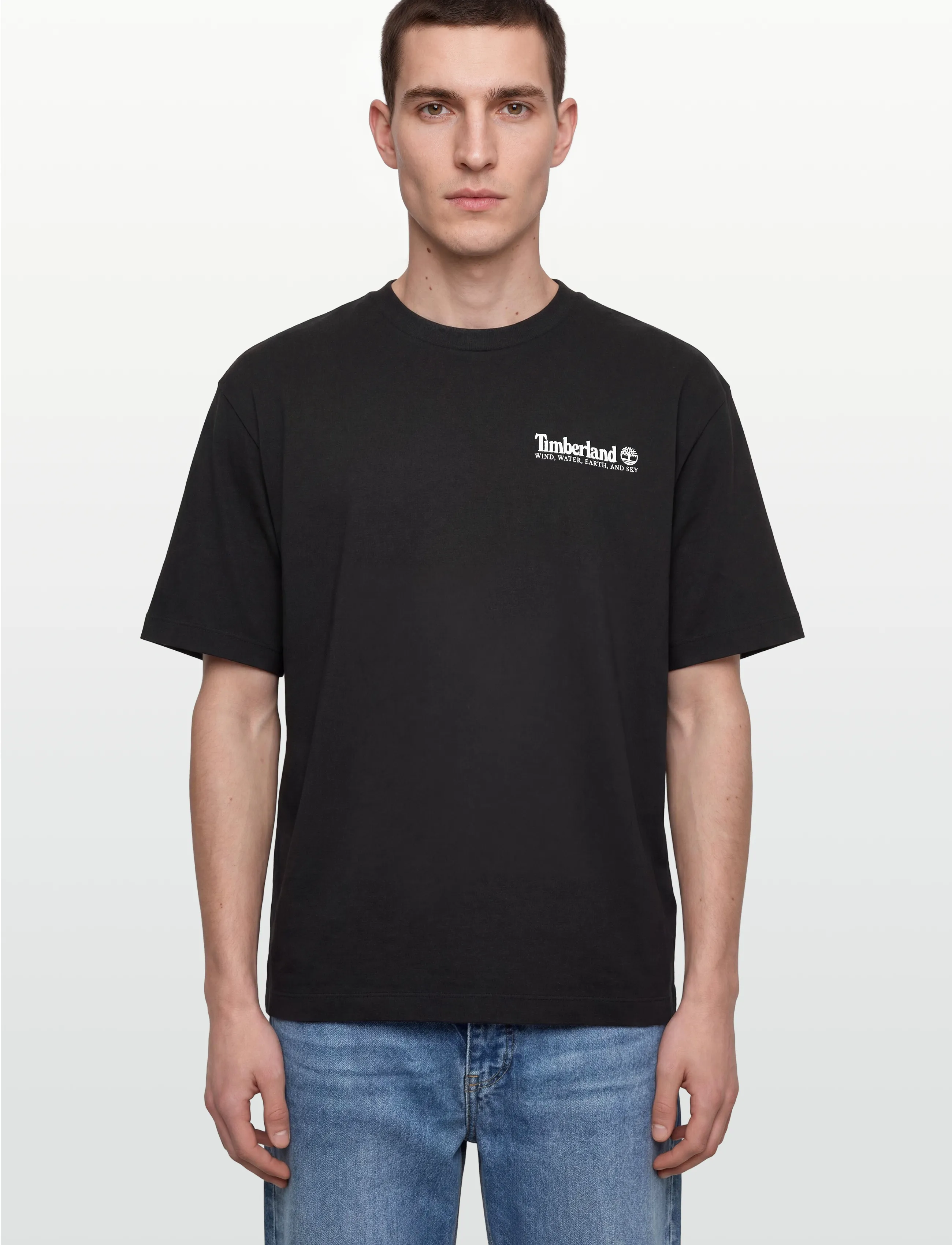 Timberland - Outdoor Photo Back Graphic Tee BLACK - lühikeste varrukatega t-särgid - black - 3