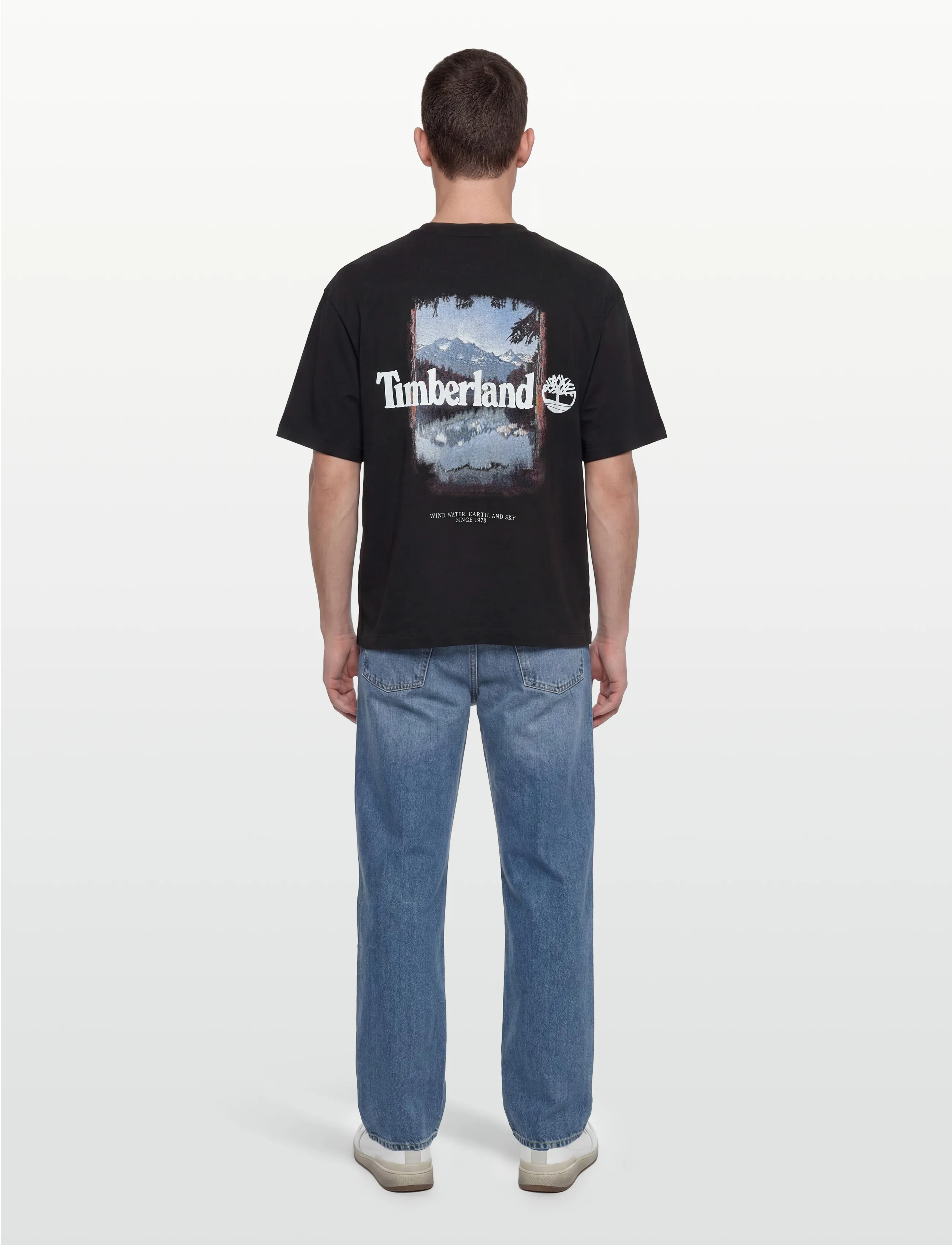 Timberland - Outdoor Photo Back Graphic Tee BLACK - lühikeste varrukatega t-särgid - black - 4