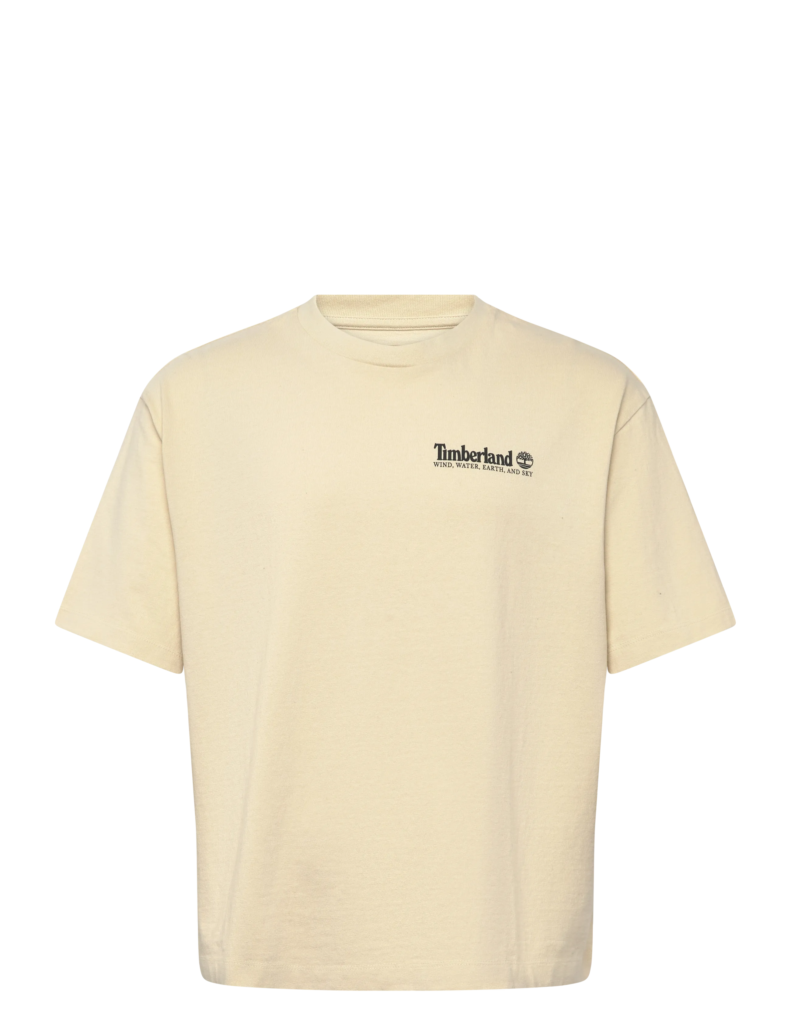 Timberland Outdoor Photo Back Graphic Tee PUTTY - Kläder - LIGHT BEIGE / cream
