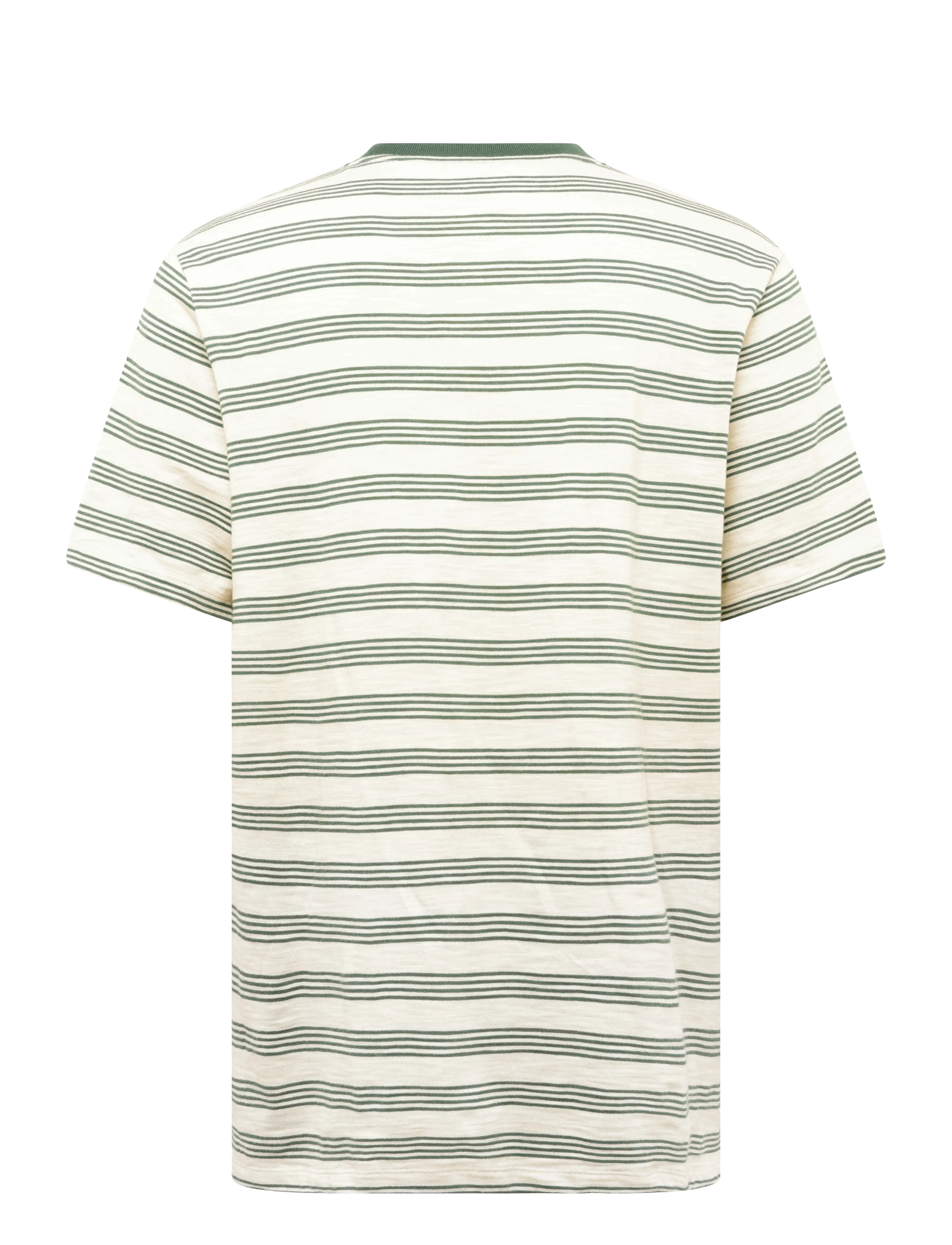 Timberland - 4 Rows Striped Short Sleeve Tee PUTTY-PINENEEDLE YD - misc - 1