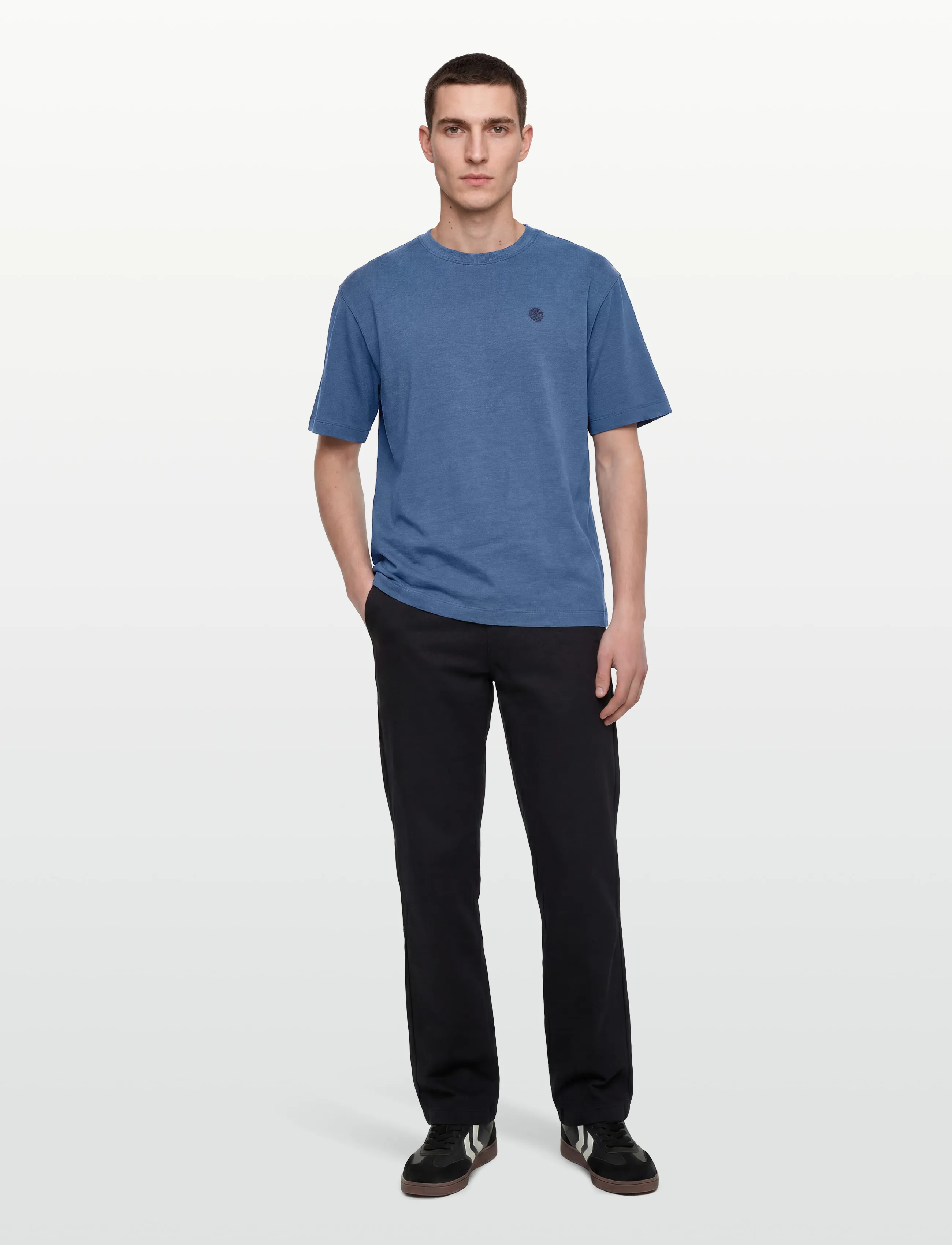 Timberland Indigo Tee LIGHT INDIGO - Clothing - MEDIUM BLUE / blue