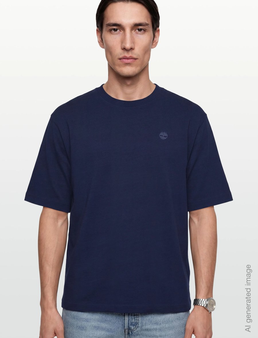 Timberland - Indigo Tee RINSE - kortärmade t-shirts - dark blue - 3
