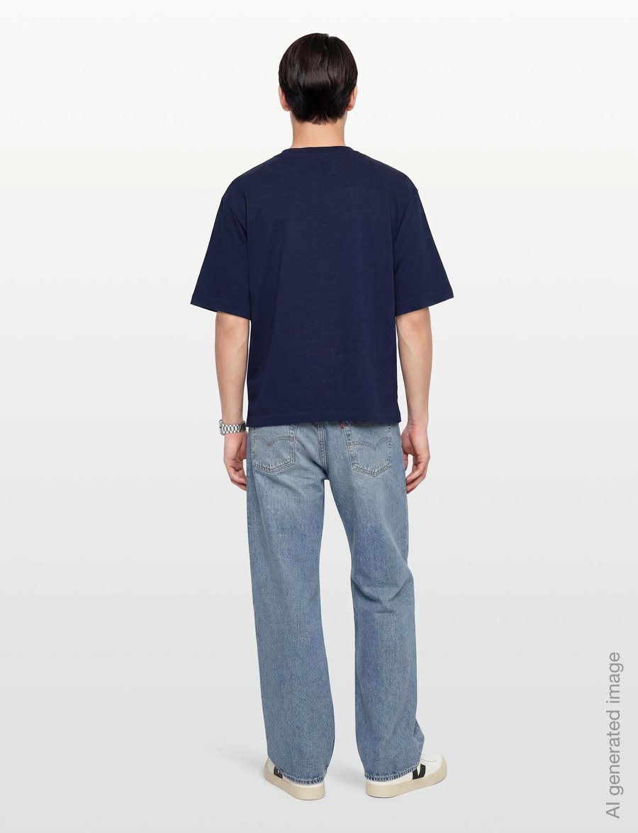 Timberland - Indigo Tee RINSE - kortärmade t-shirts - dark blue - 4