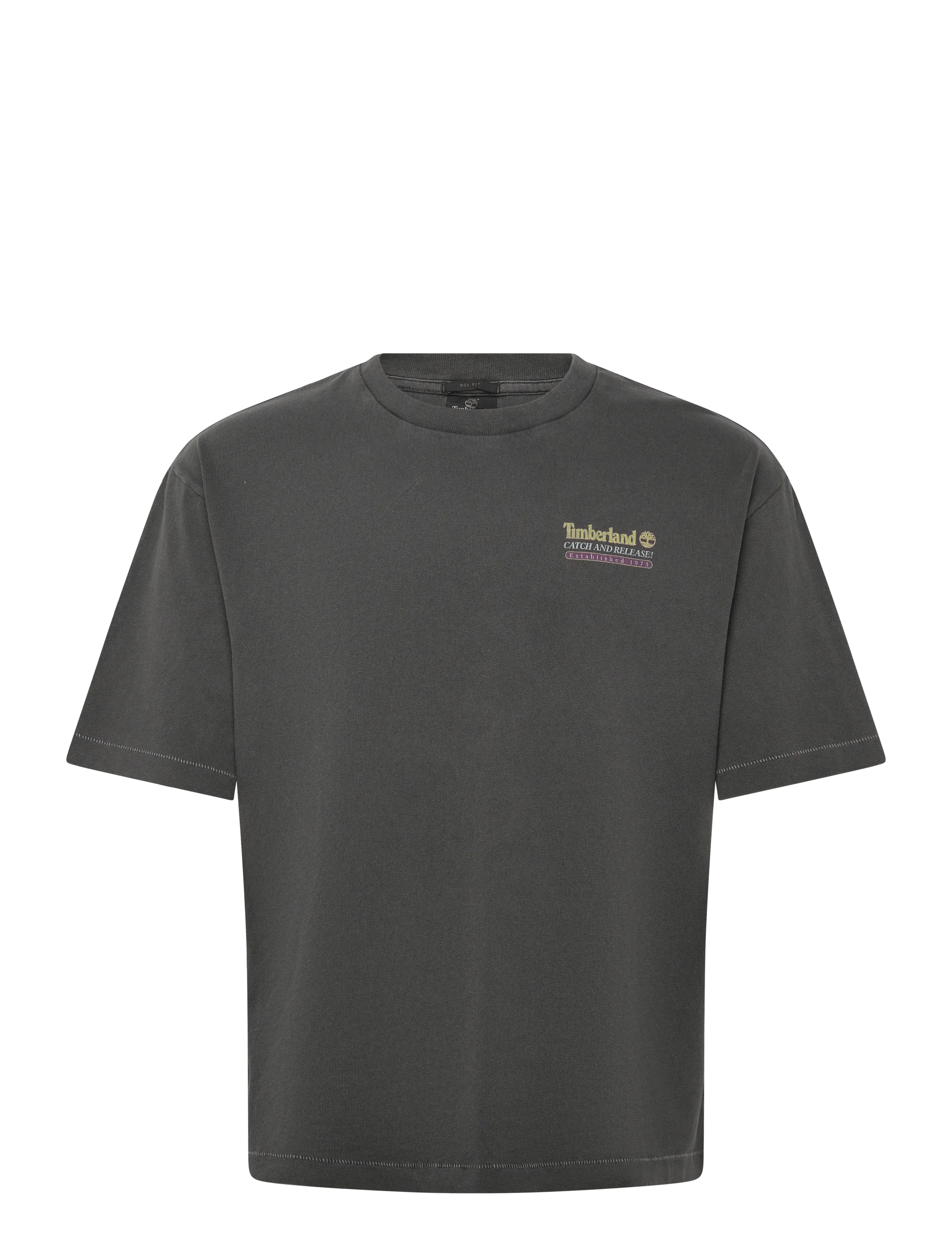 TIMBERLAND Fly Fishing Graphic Tee Schwarz Grau - M - Herren