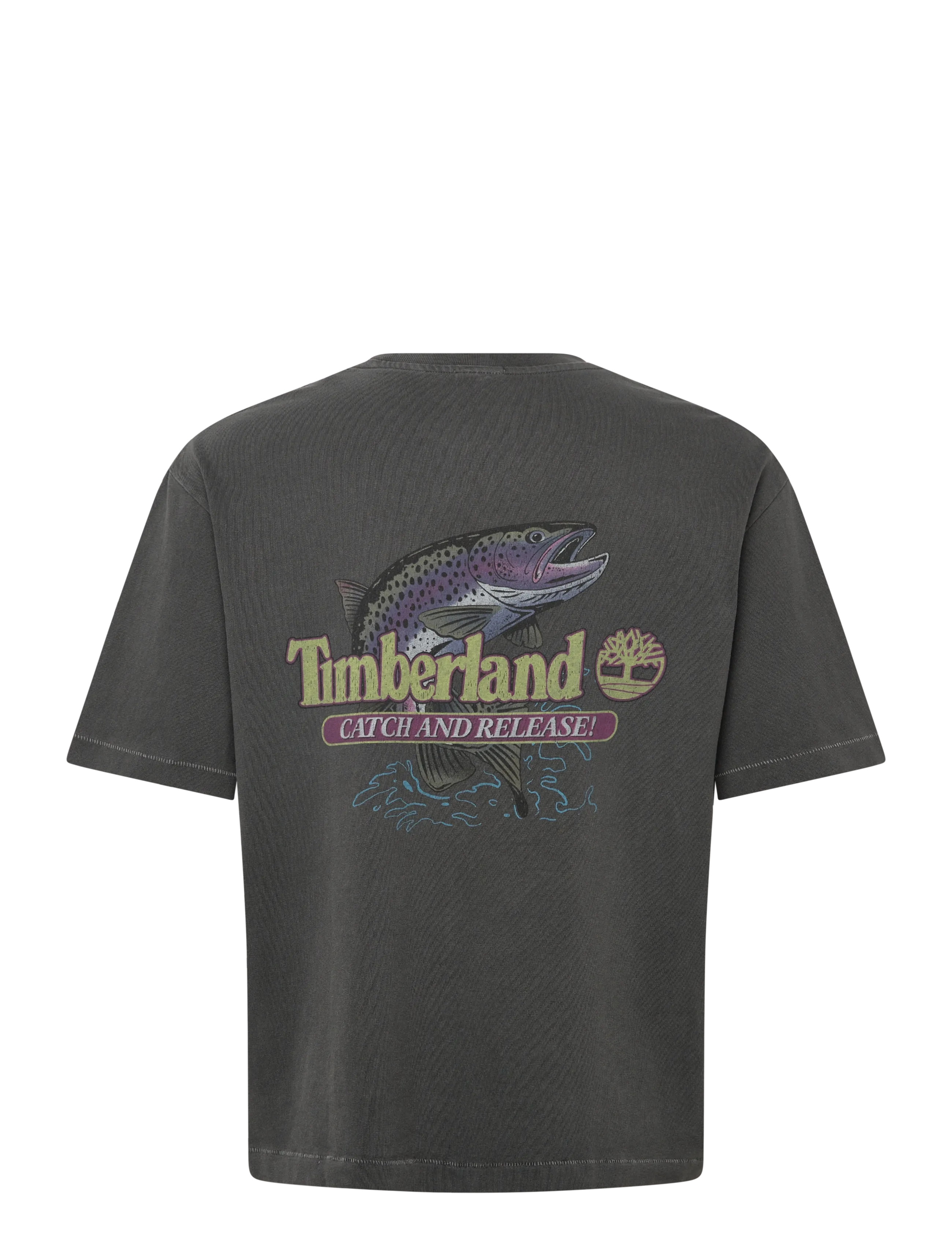 Timberland - Fly Fishing Graphic Tee BLACK - kurzärmelig - black - 2