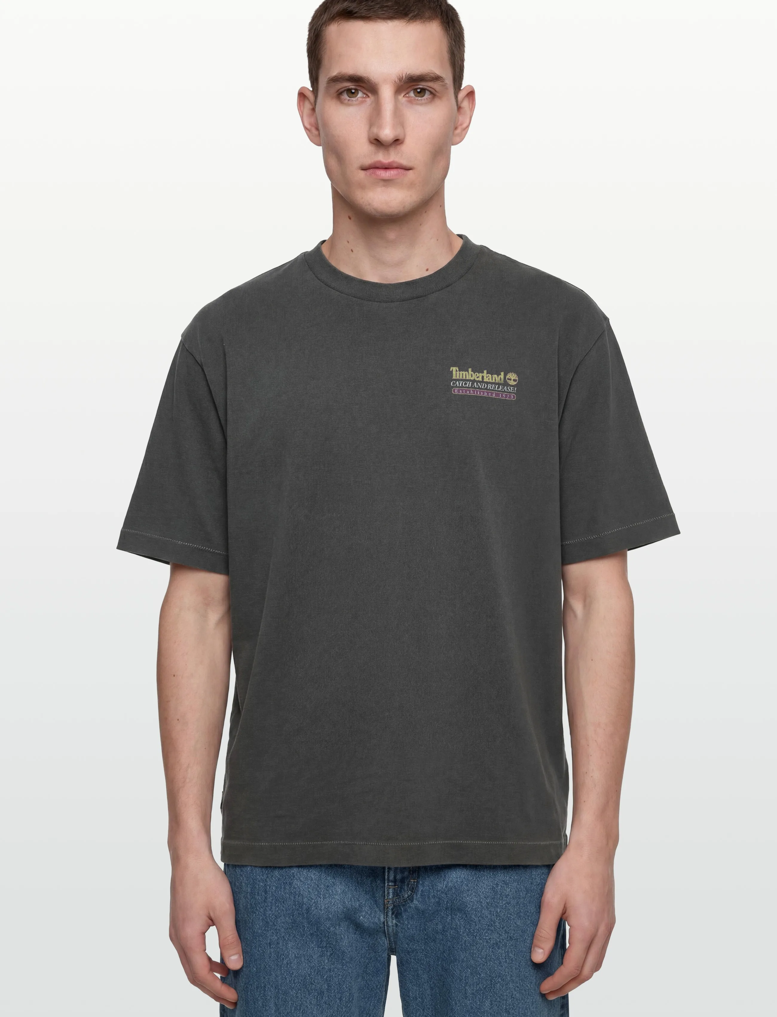 Timberland - Fly Fishing Graphic Tee BLACK - kurzärmelig - black - 3