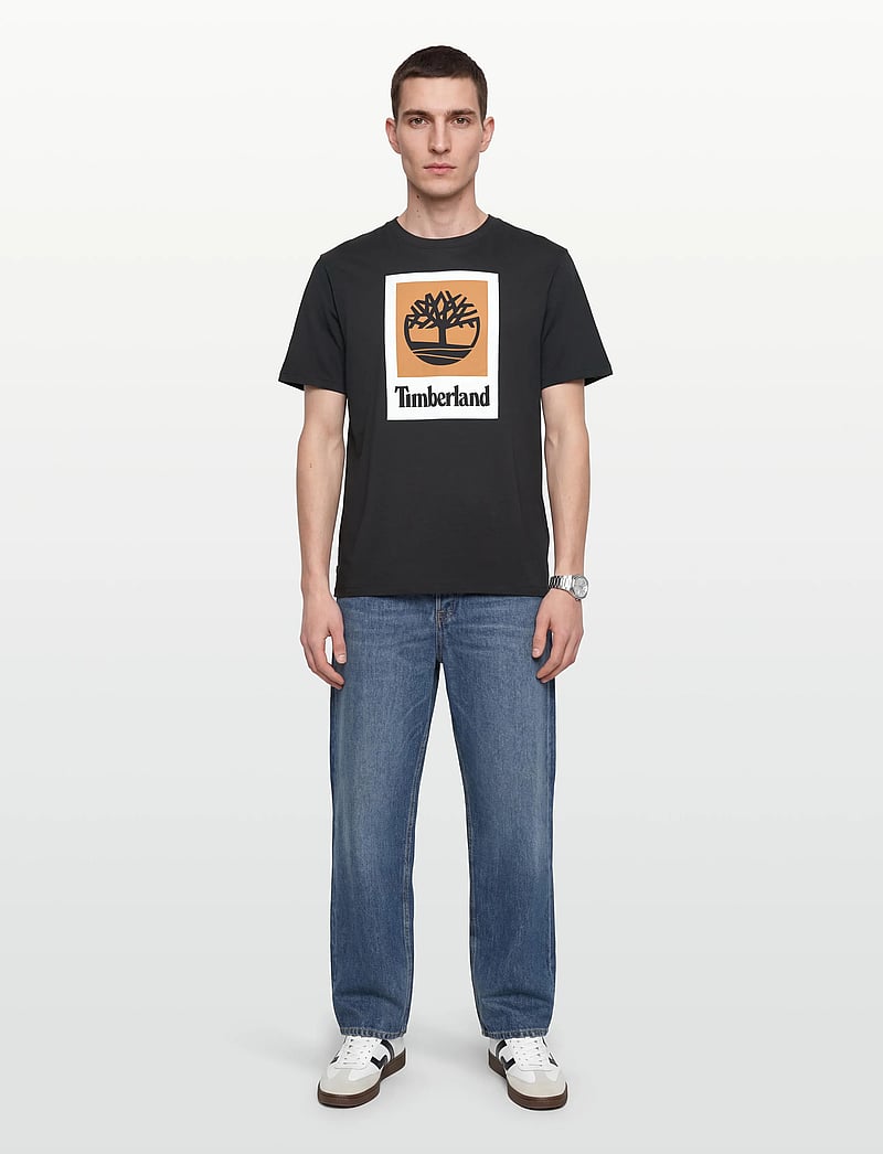 Timberland - Colored Short Sleeve Tee - verslaðu eftir stíl - black - 0