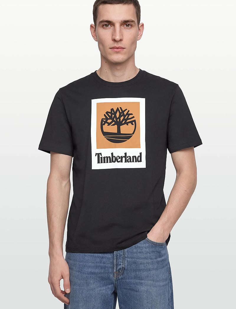Timberland - Colored Short Sleeve Tee - verslaðu eftir stíl - black - 3