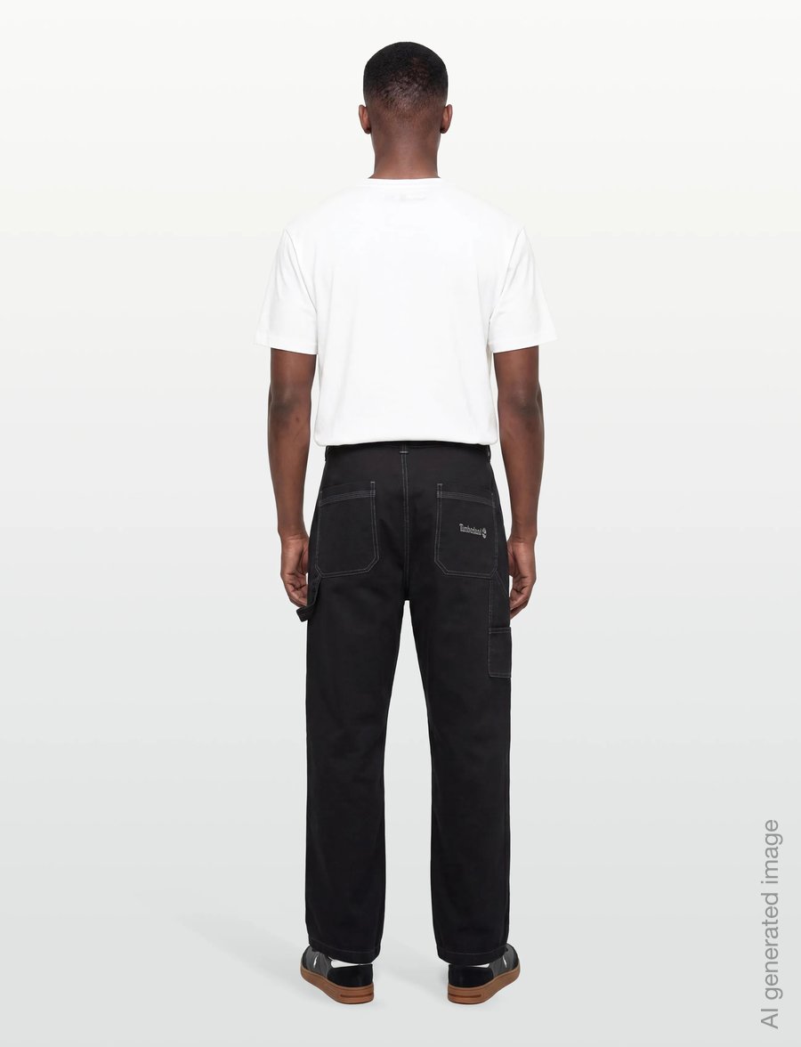 Timberland - STACK LOGO Colored Short Sleeve Tee WHITE - kurzärmelige t-shirts - white - 4