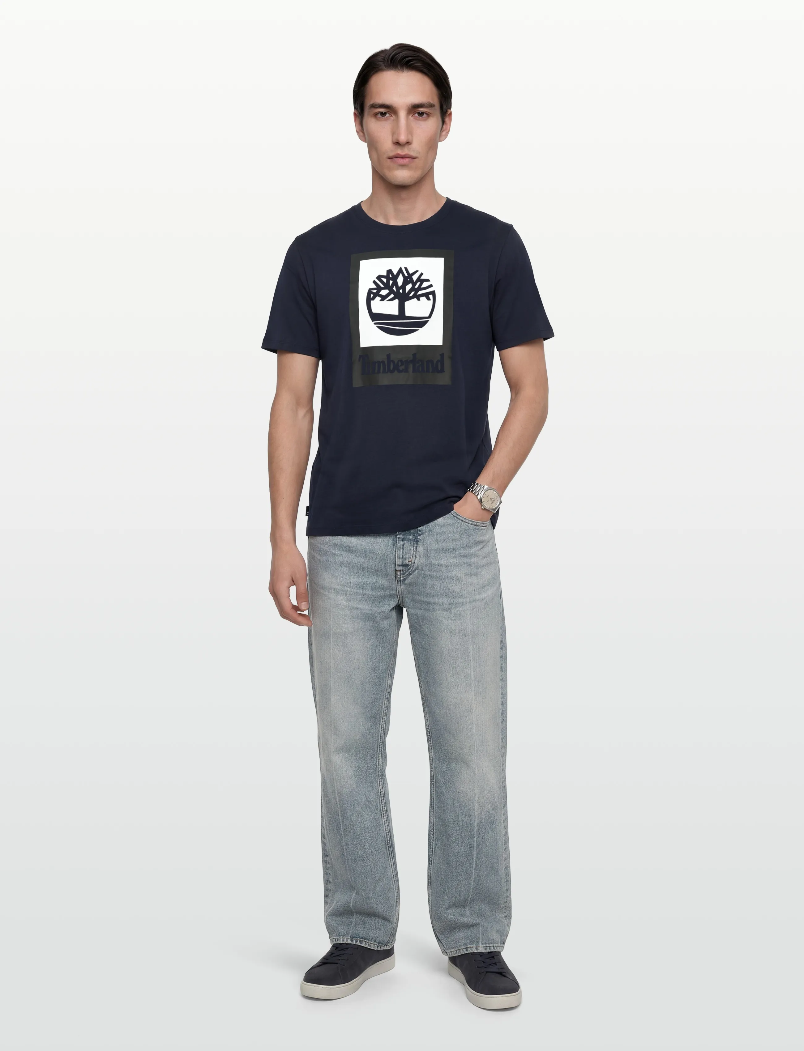 Timberland Colored Short Sleeve Tee - T-shirts - NAVY / navy