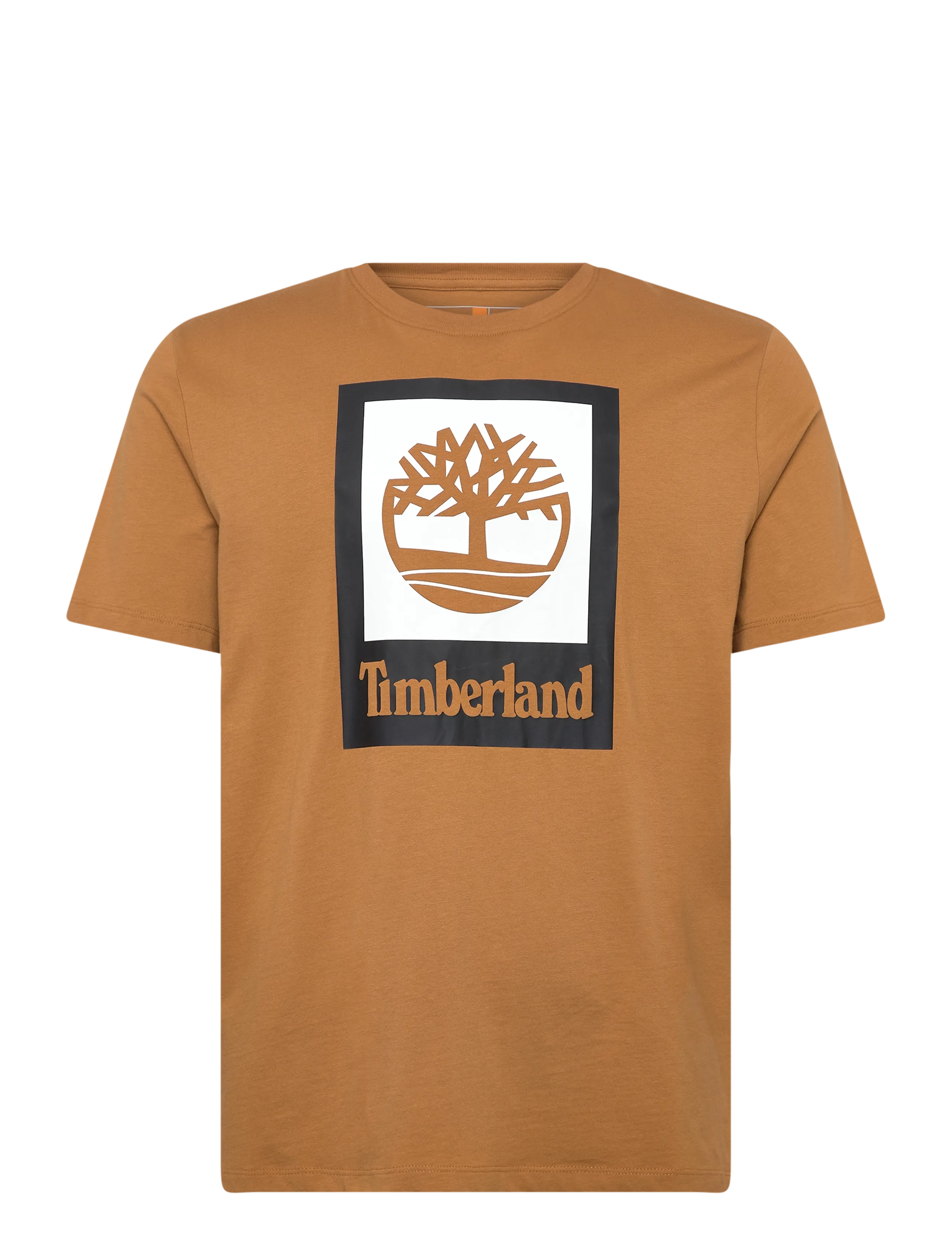 Timberland STACK LOGO Colored Short Sleeve Tee WHEAT BOOT - Riided - MEDIUM BROWN / brown