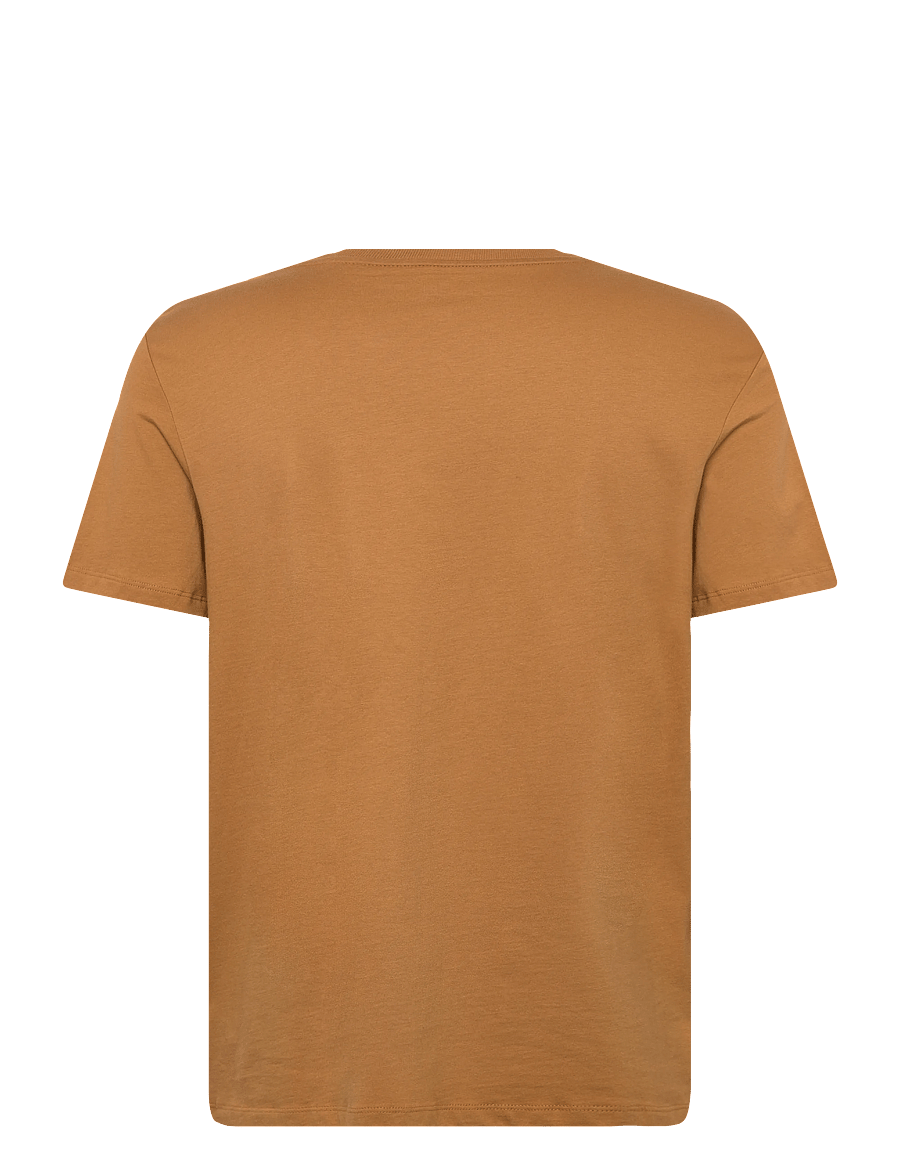 Timberland - STACK LOGO Colored Short Sleeve Tee WHEAT BOOT - kurzärmelige t-shirts - medium brown - 2